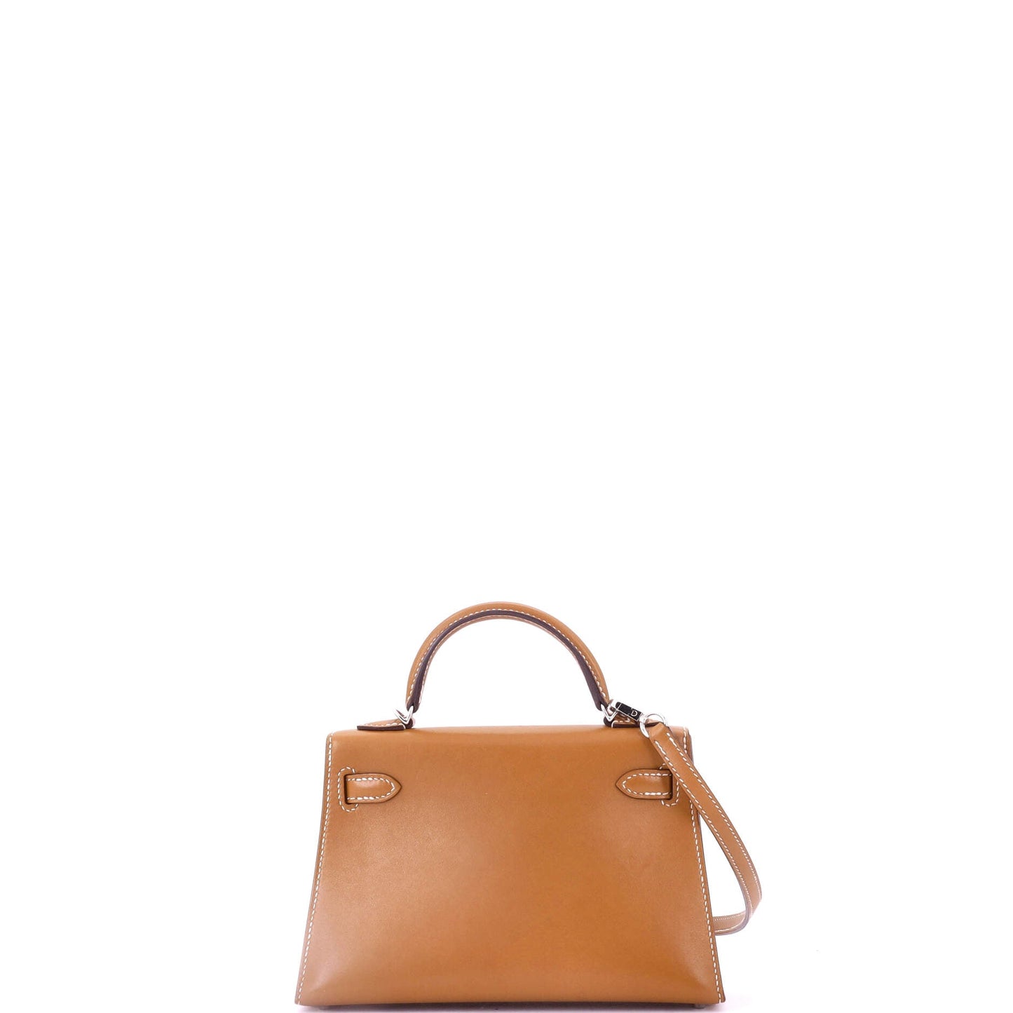 Kelly Mini II Bag Natural Sable Veau Butler with Palladium Hardware 20