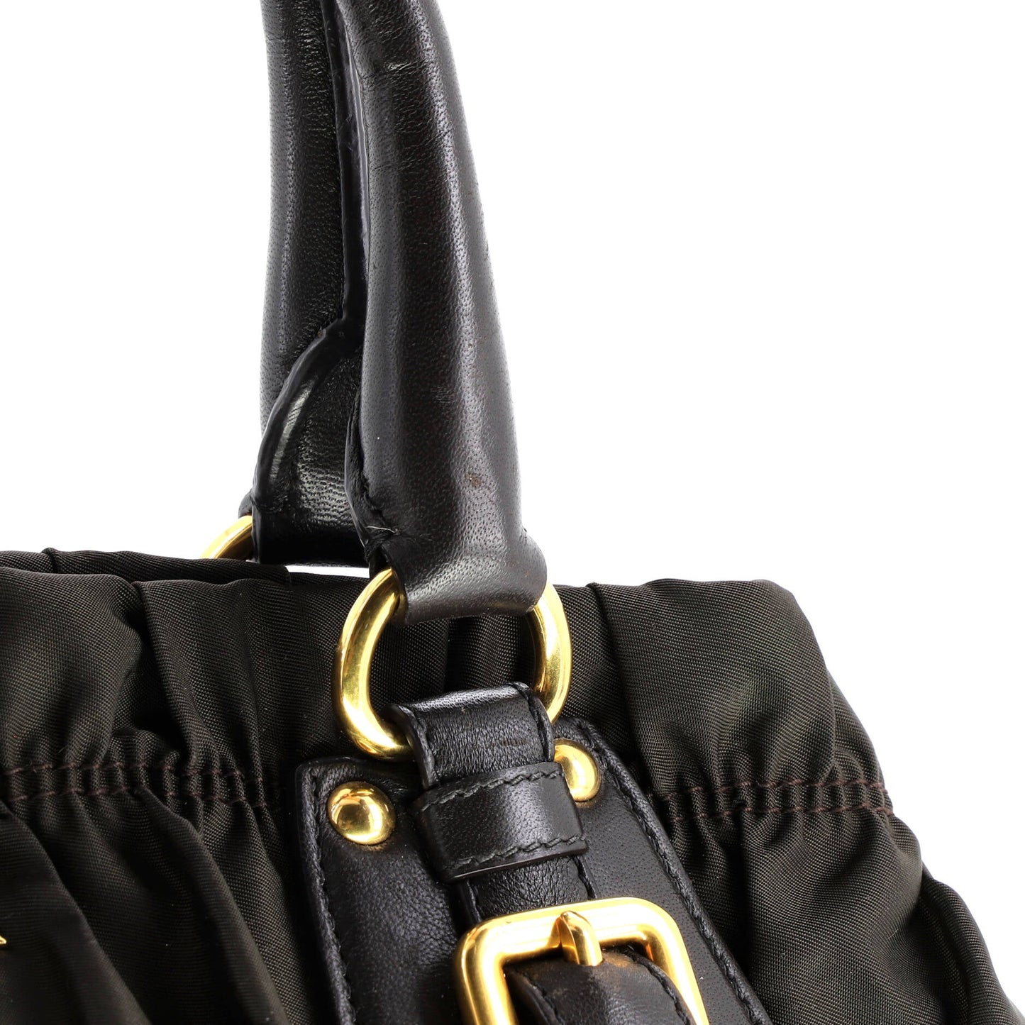 Gaufre Convertible Tote Leather and Tessuto Large