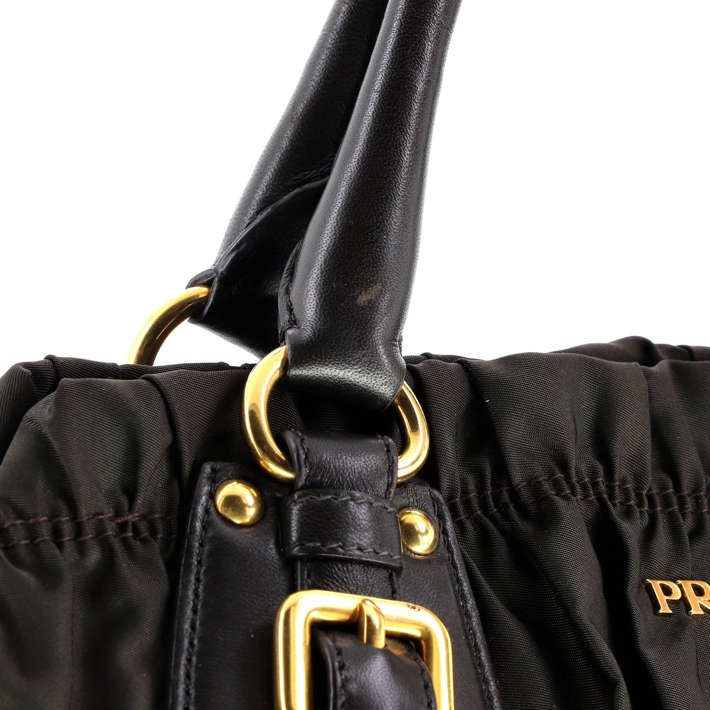 Gaufre Convertible Tote Leather and Tessuto Large