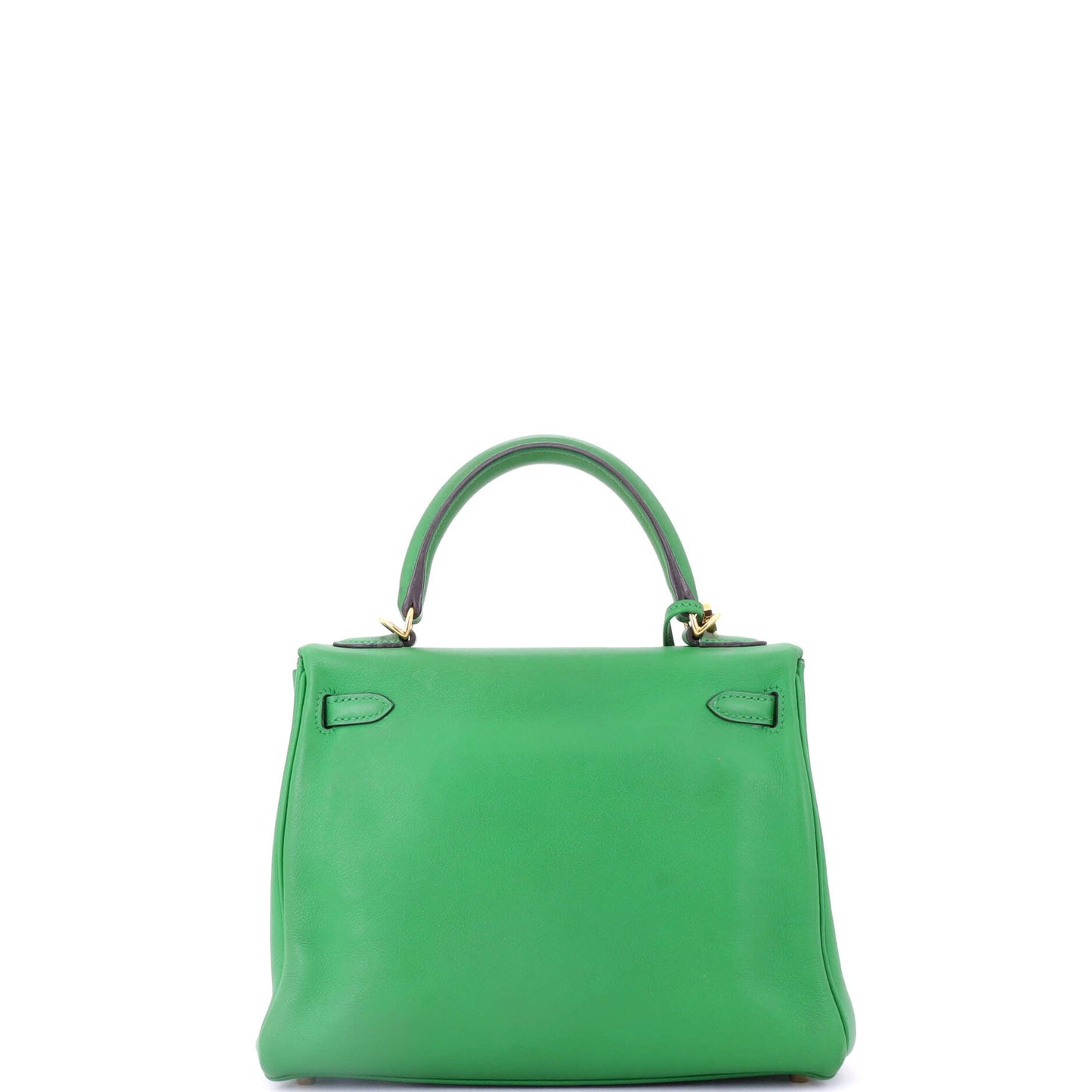 Kelly Handbag Bamboo Swift with Gold Hardware 25