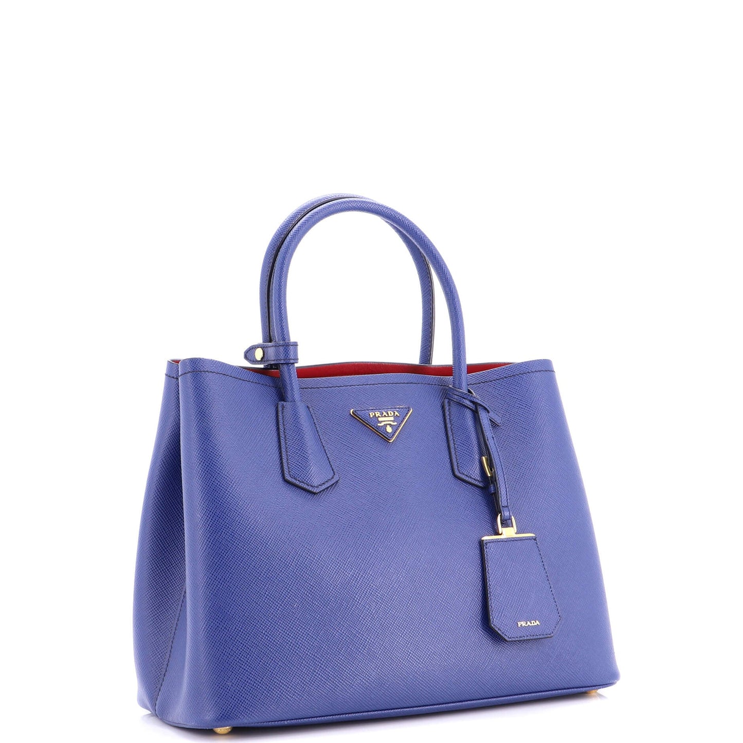 Cuir Double Tote Saffiano Leather Medium