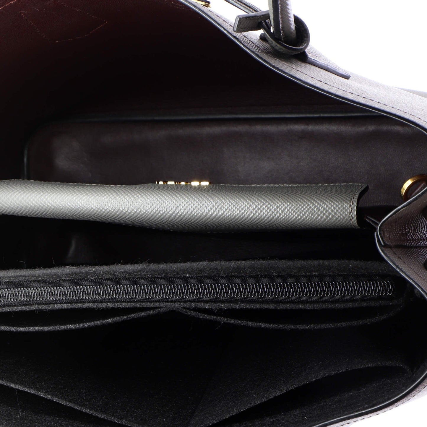 Cuir Double Tote Saffiano Leather Medium