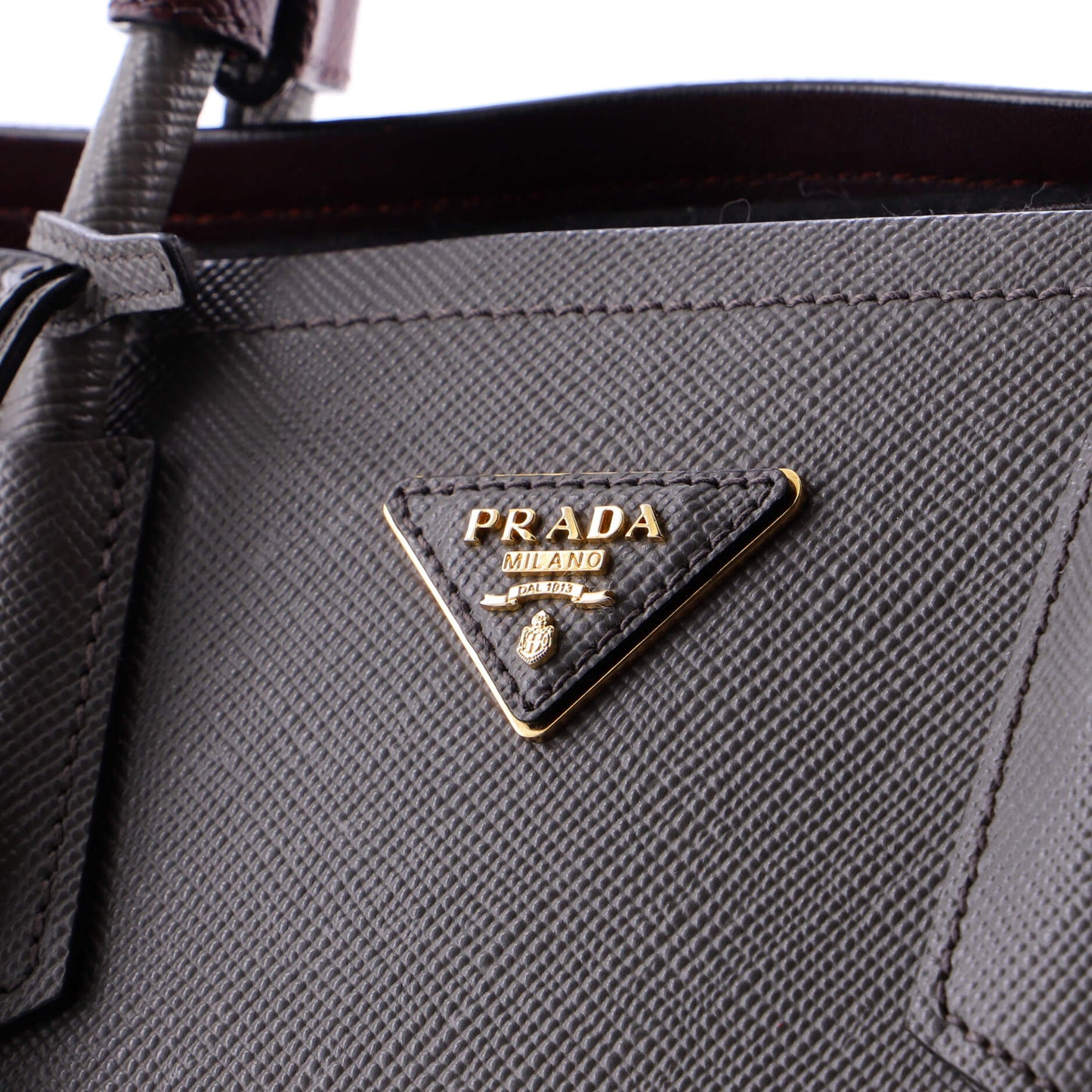 Cuir Double Tote Saffiano Leather Medium