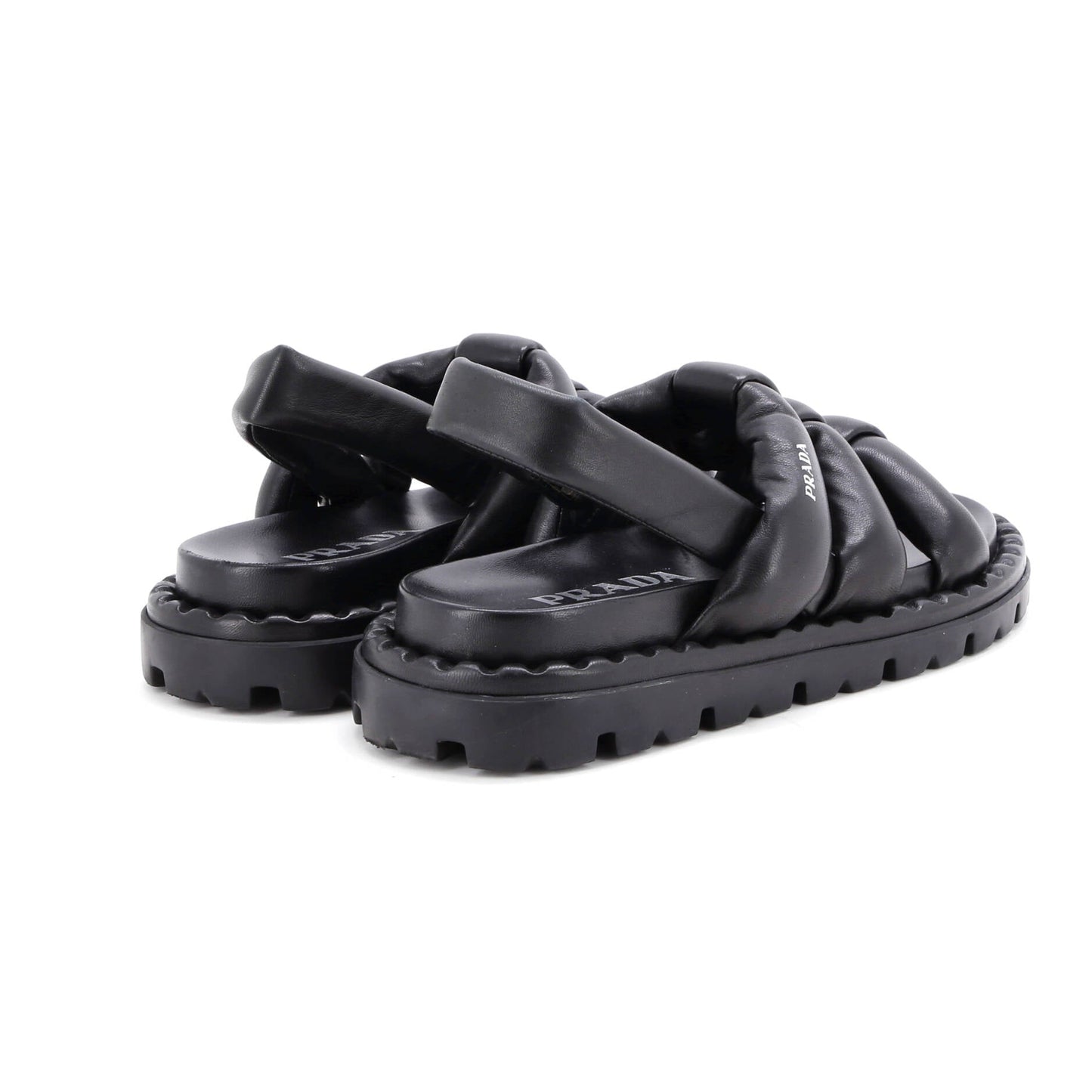 Women's Padded Slingback Sandals Leather