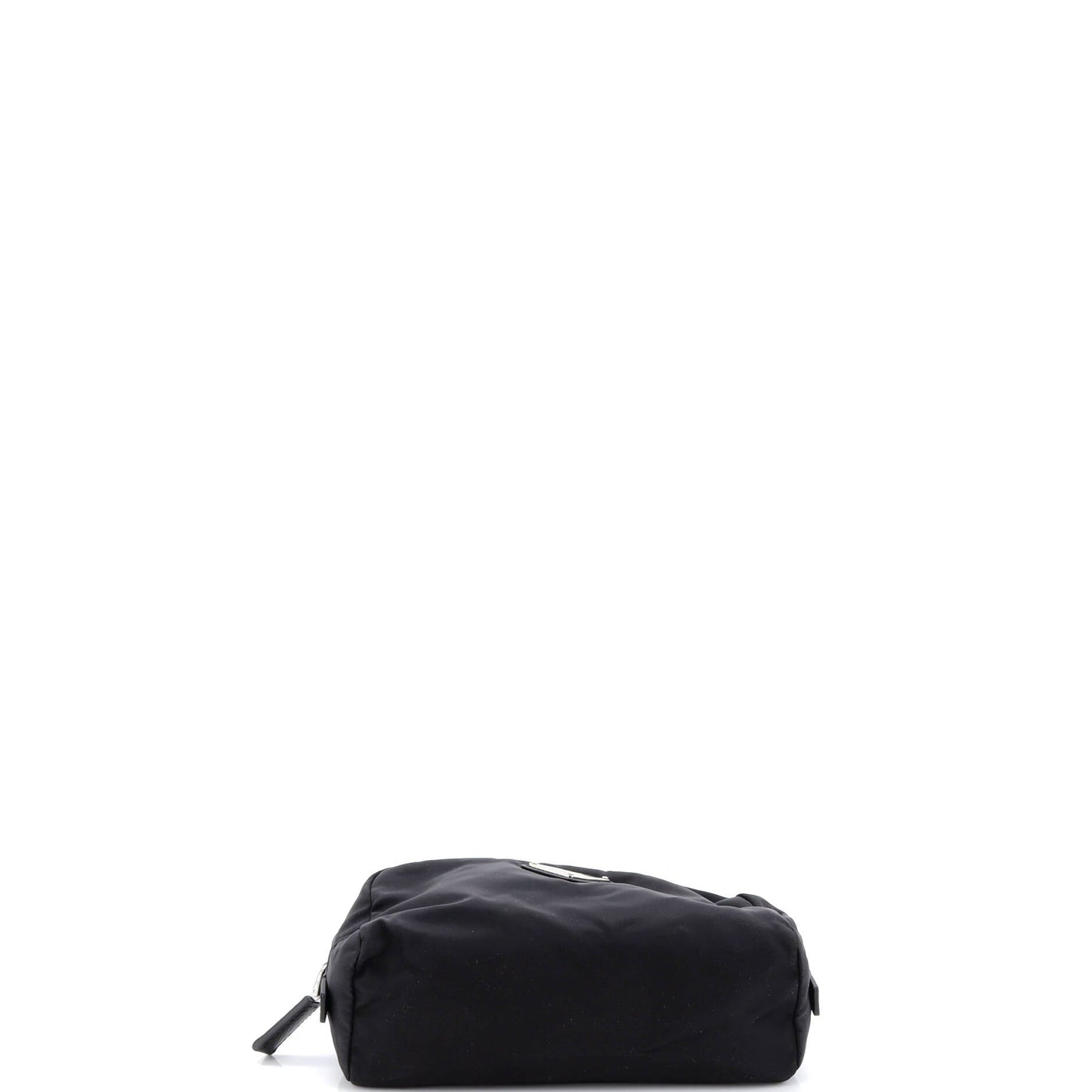 Zip Travel Pouch Re-Nylon with Saffiano Leather
