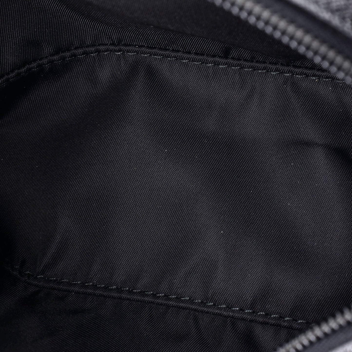 Zip Travel Pouch Re-Nylon with Saffiano Leather