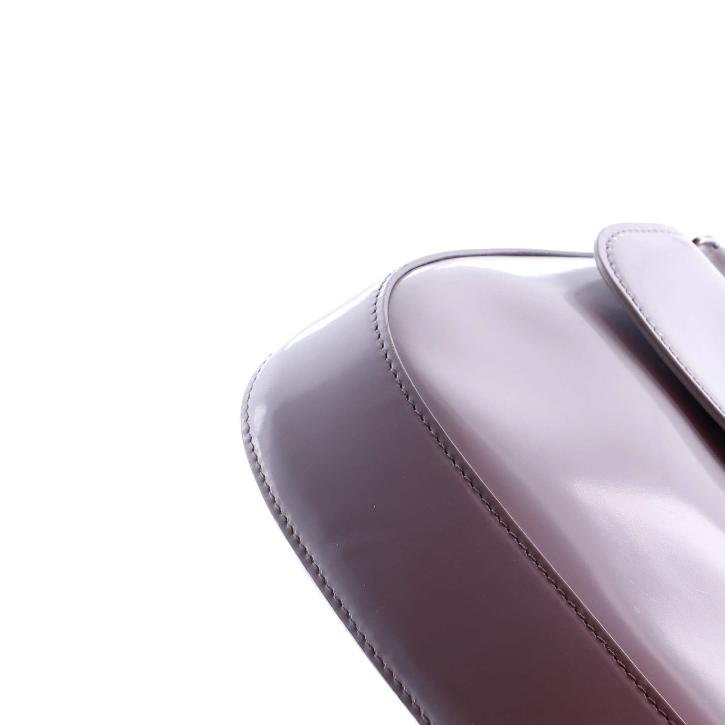 Cleo Flap Shoulder Bag Spazzolato Leather Small