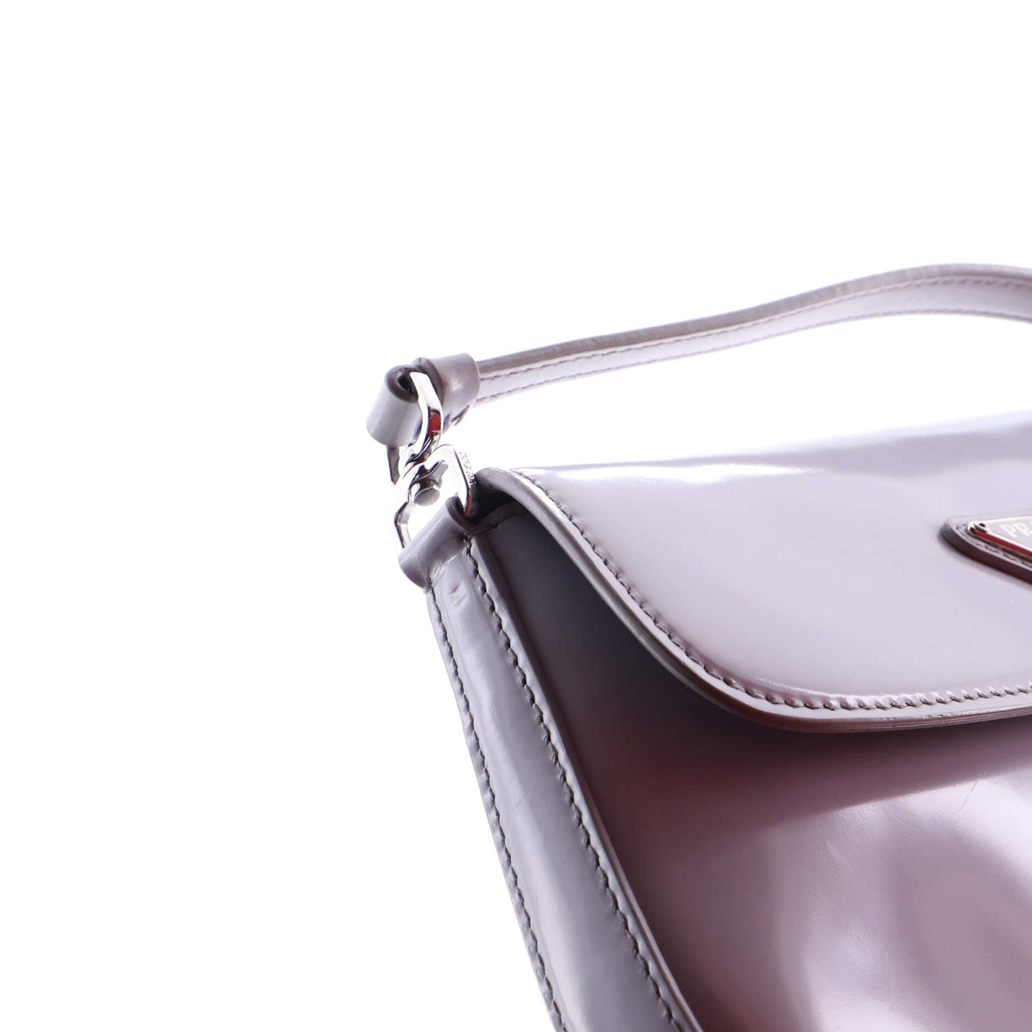 Cleo Flap Shoulder Bag Spazzolato Leather Small