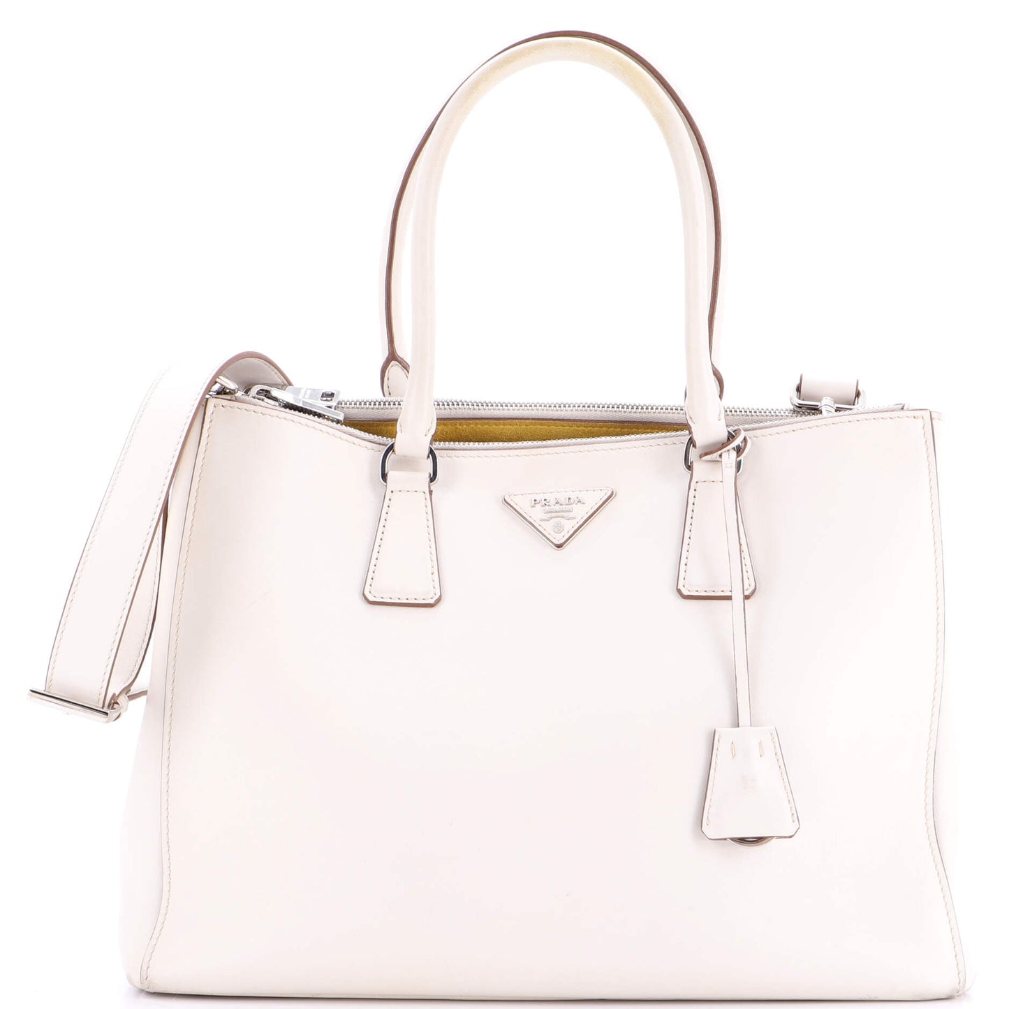 Double Zip Lux Tote Saffiano Leather Medium