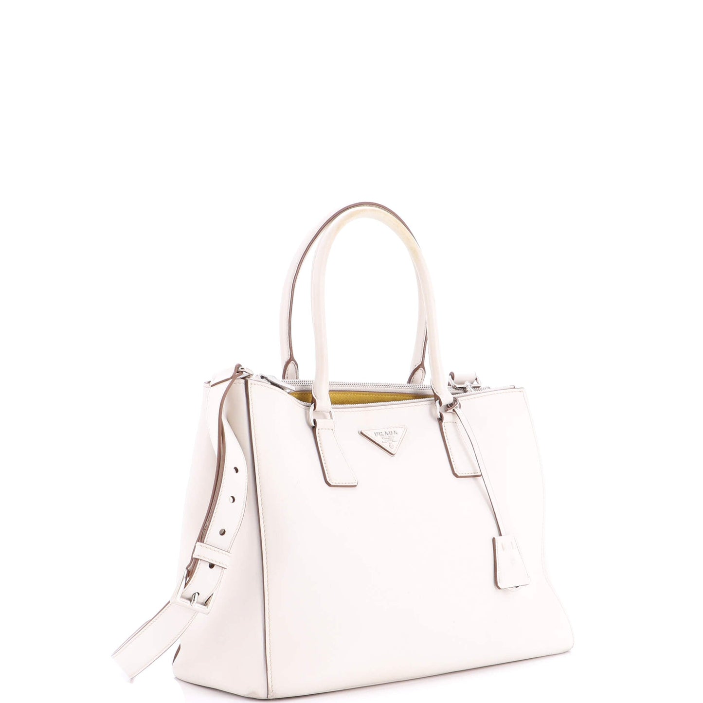 Double Zip Lux Tote Saffiano Leather Medium