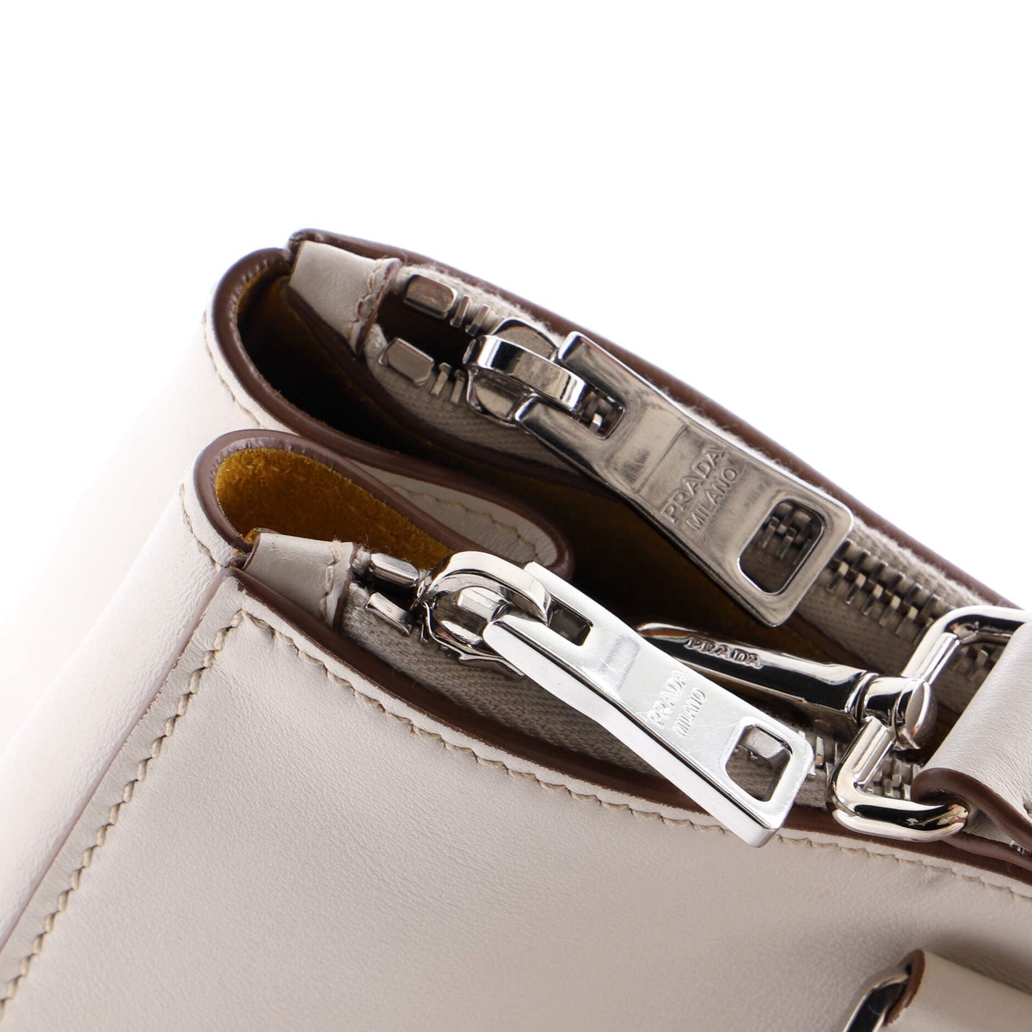 Double Zip Lux Tote Saffiano Leather Medium