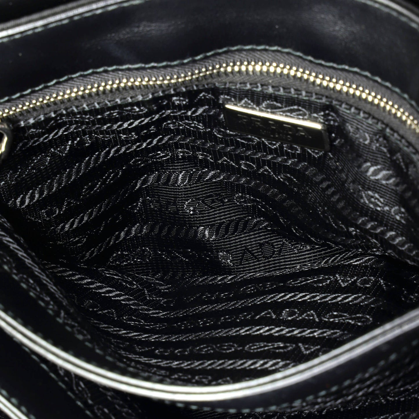 Chain Flap Crossbody Bag Tessuto and Saffiano Leather Medium