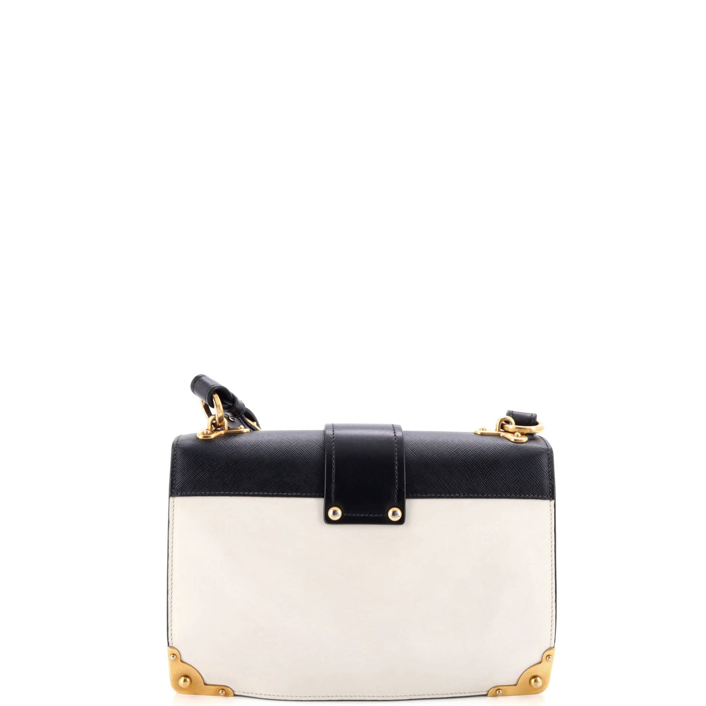 Cahier Crossbody Bag Leather and Saffiano Leather Large