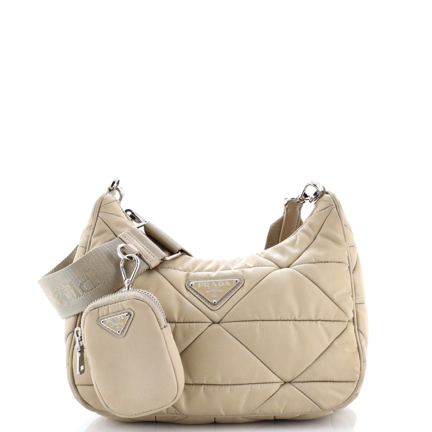 System Re-Edition Shoulder Bag Quilted Tessuto Small