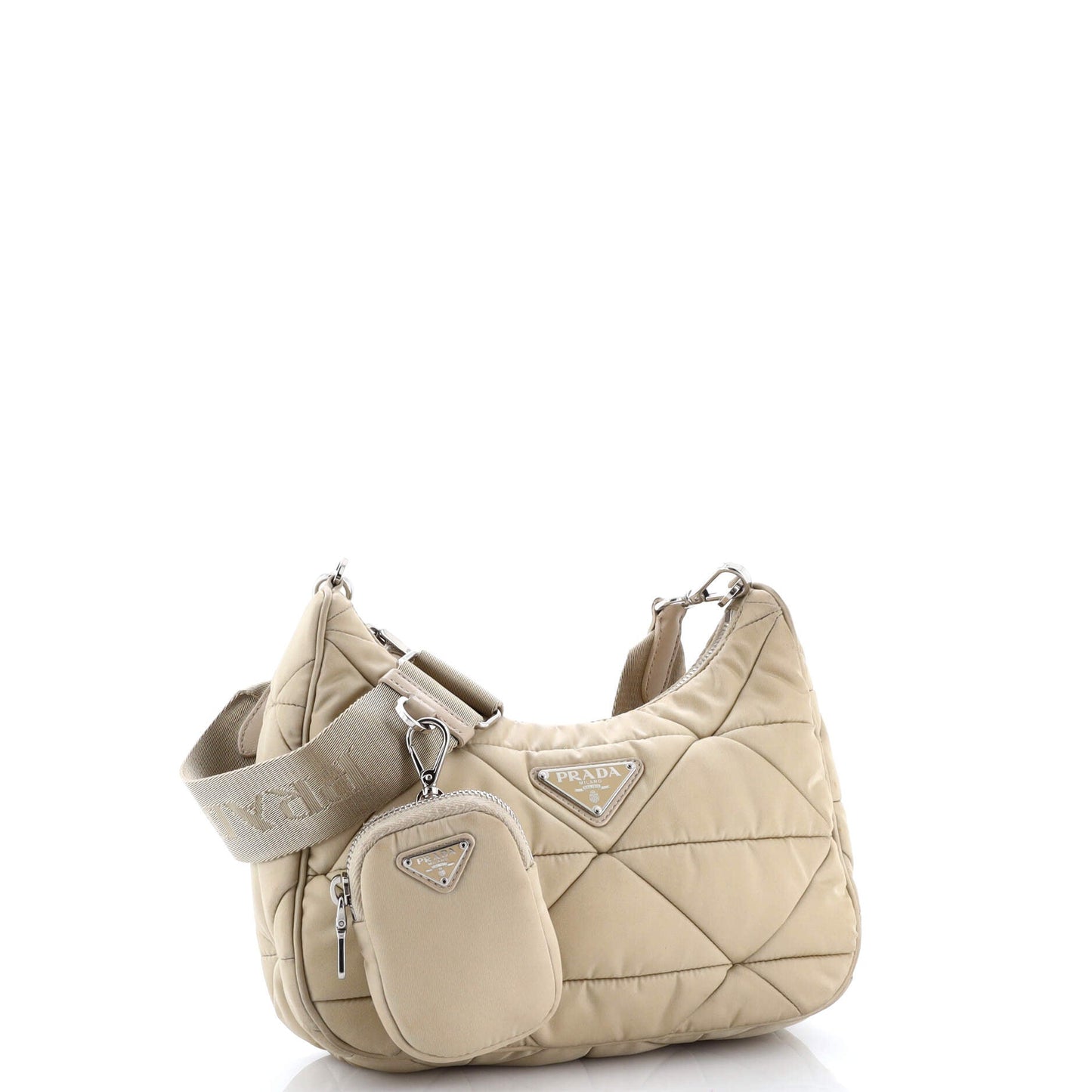 System Re-Edition Shoulder Bag Quilted Tessuto Small