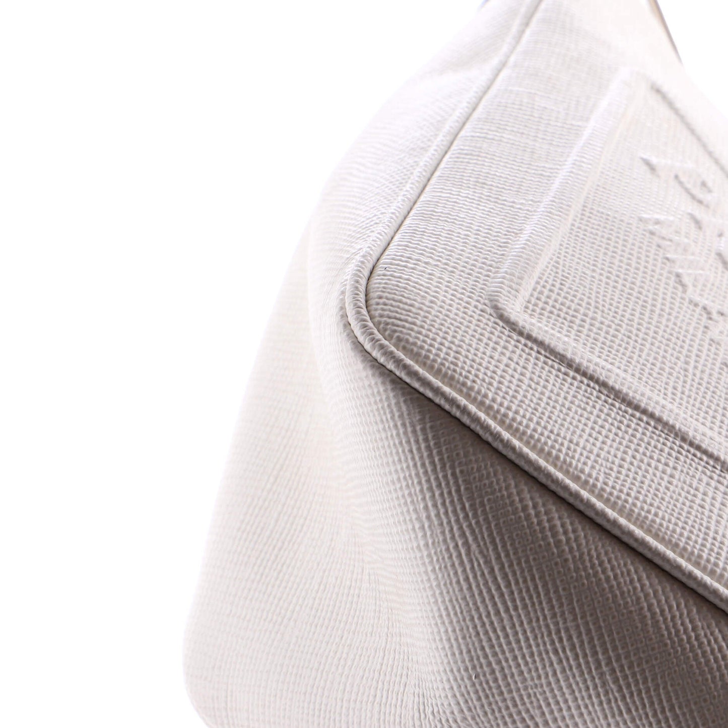 Triangle Logo Zip Crossbody Bag Saffiano Leather Small