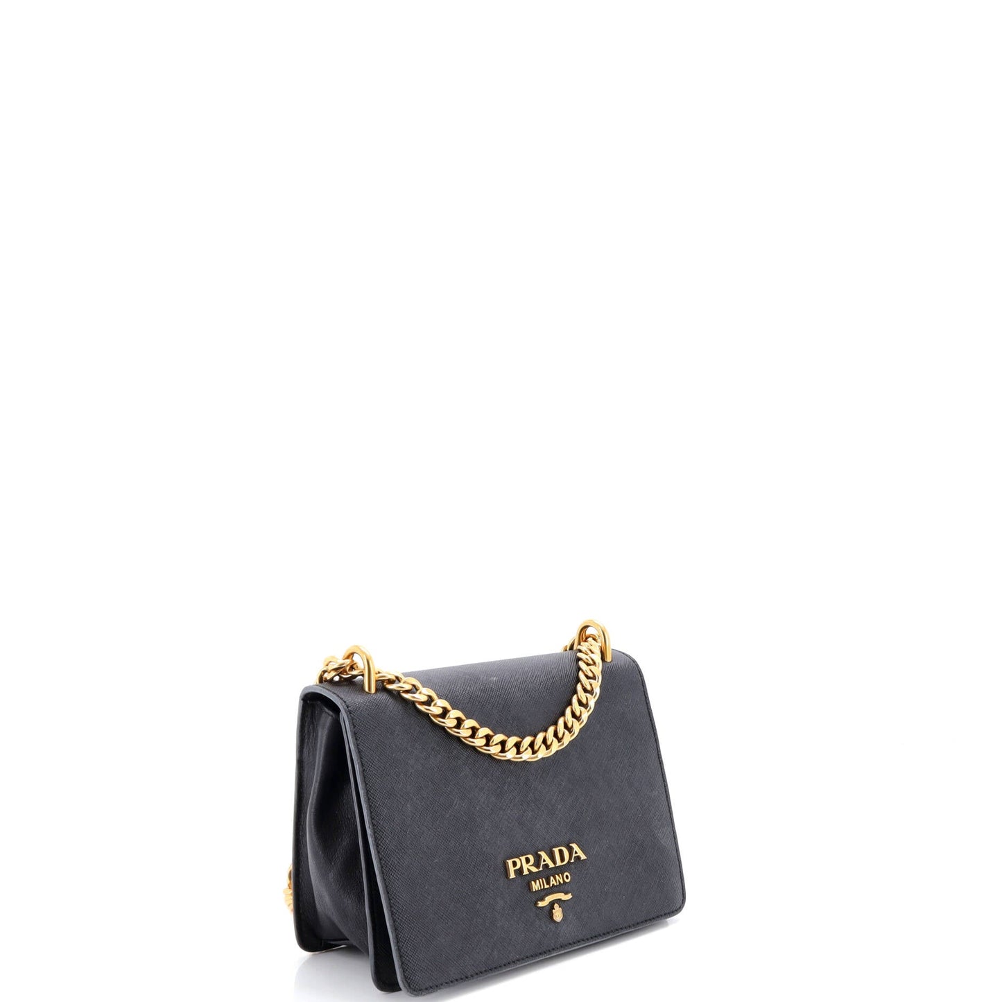 Chain Flap Bag Saffiano Leather Small