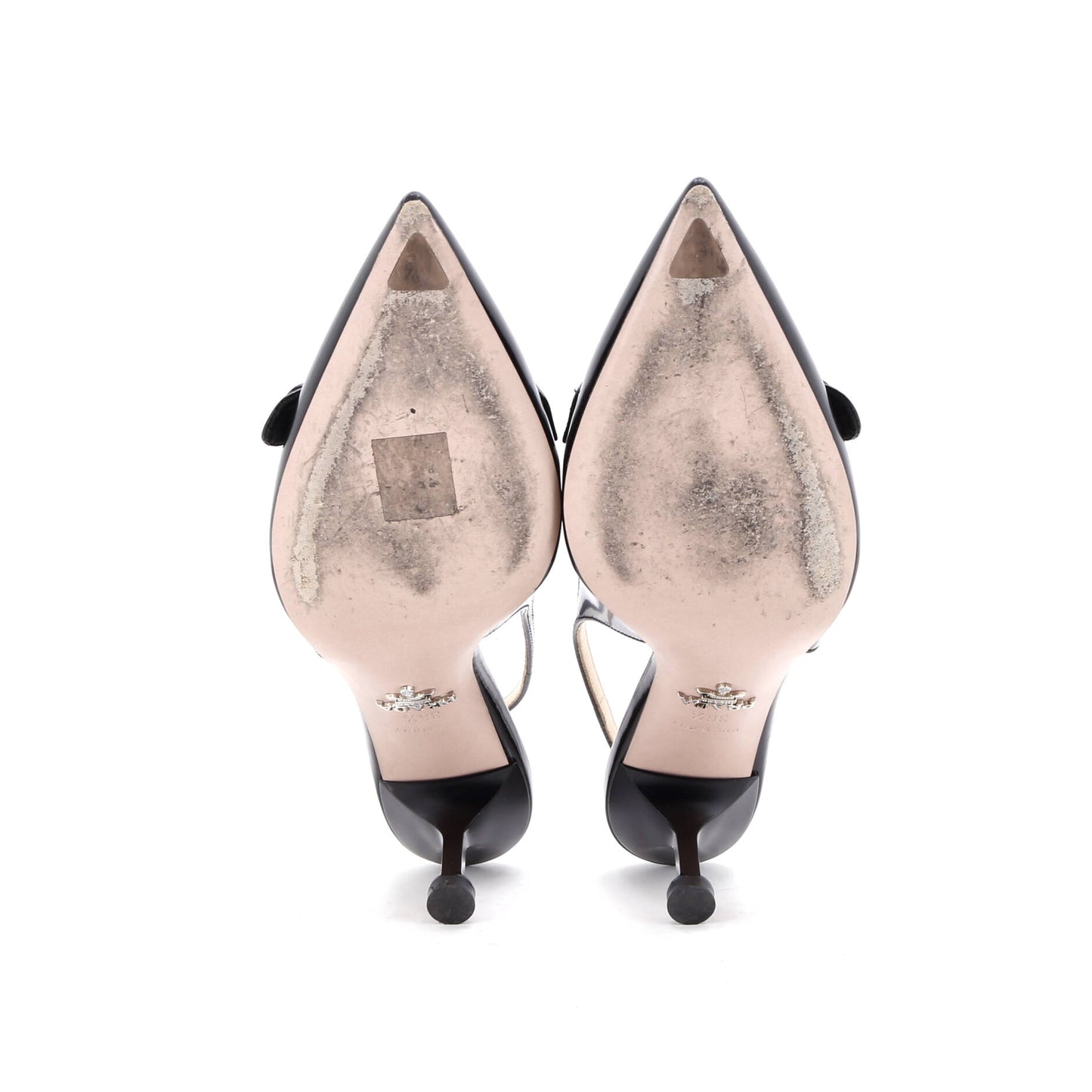 Women's Pointed Toe Slingback Pumps Spazzolato Leather