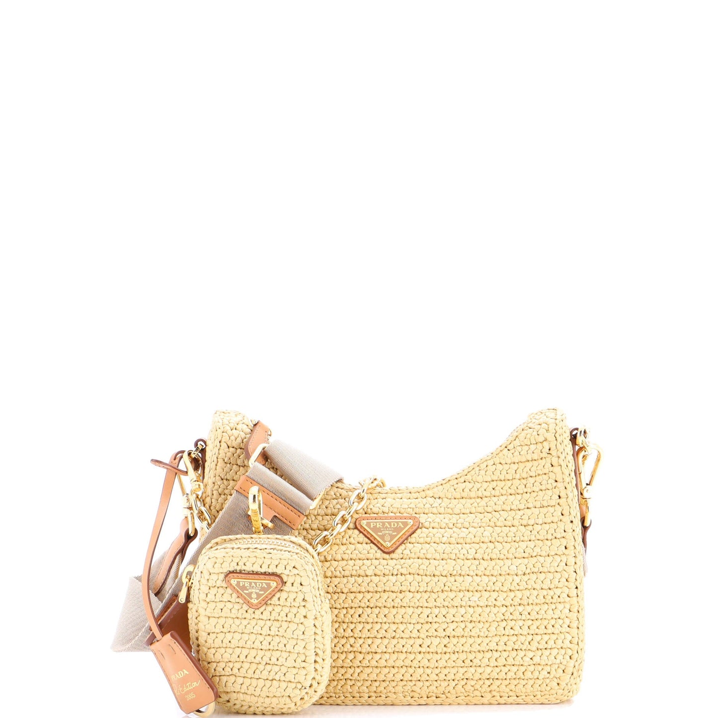 Re-Edition 2005 Shoulder Bag Raffia Small