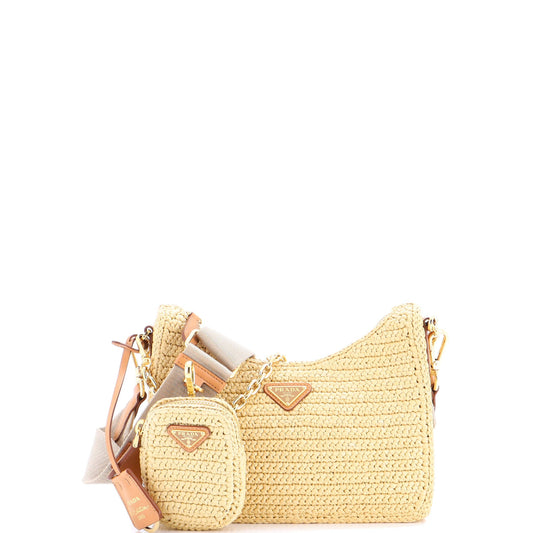 Re-Edition 2005 Shoulder Bag Raffia Small