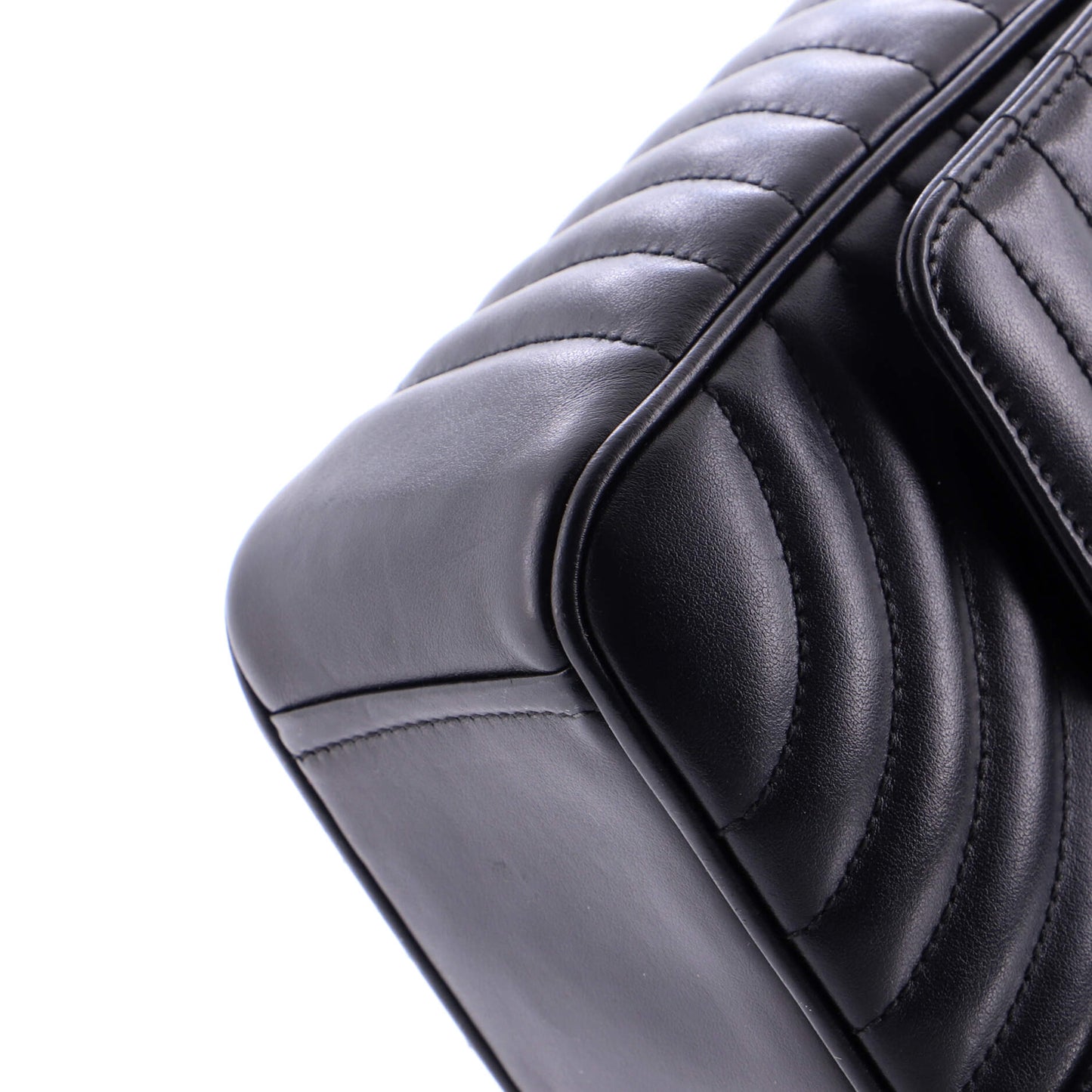 Chain Flap Shoulder Bag Diagramme Quilted Leather Medium