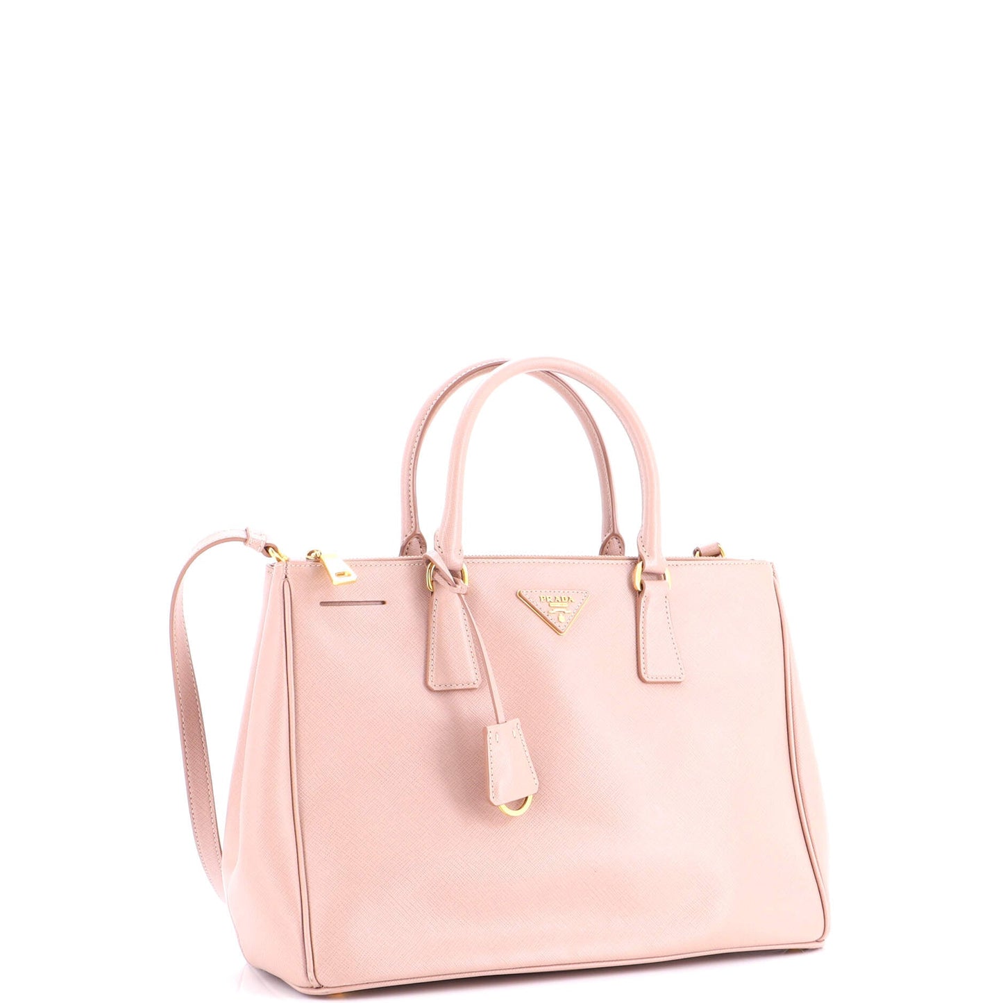 Double Zip Lux Tote Saffiano Leather Medium