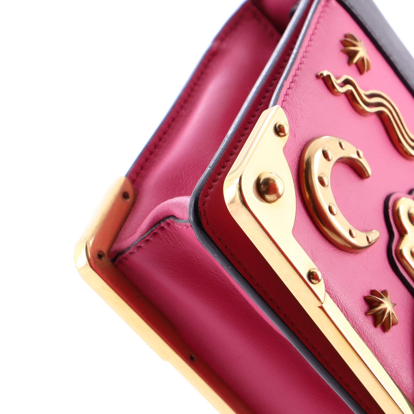 Cahier Crossbody Bag Embellished Leather Small