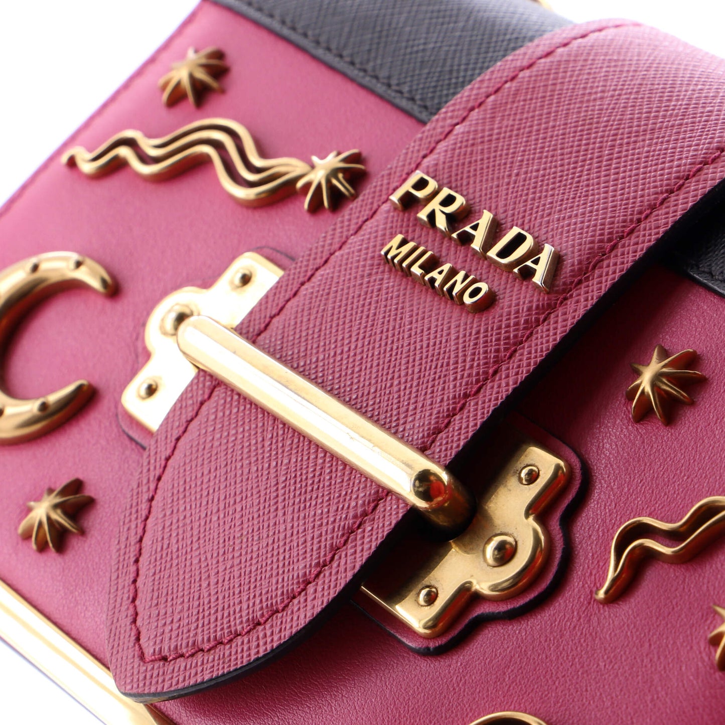 Cahier Crossbody Bag Embellished Leather Small