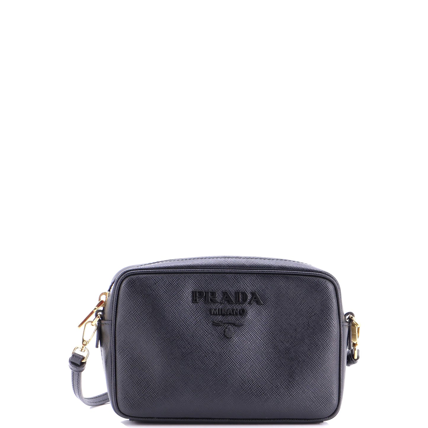 Monochrome Camera Bag Saffiano Leather Small