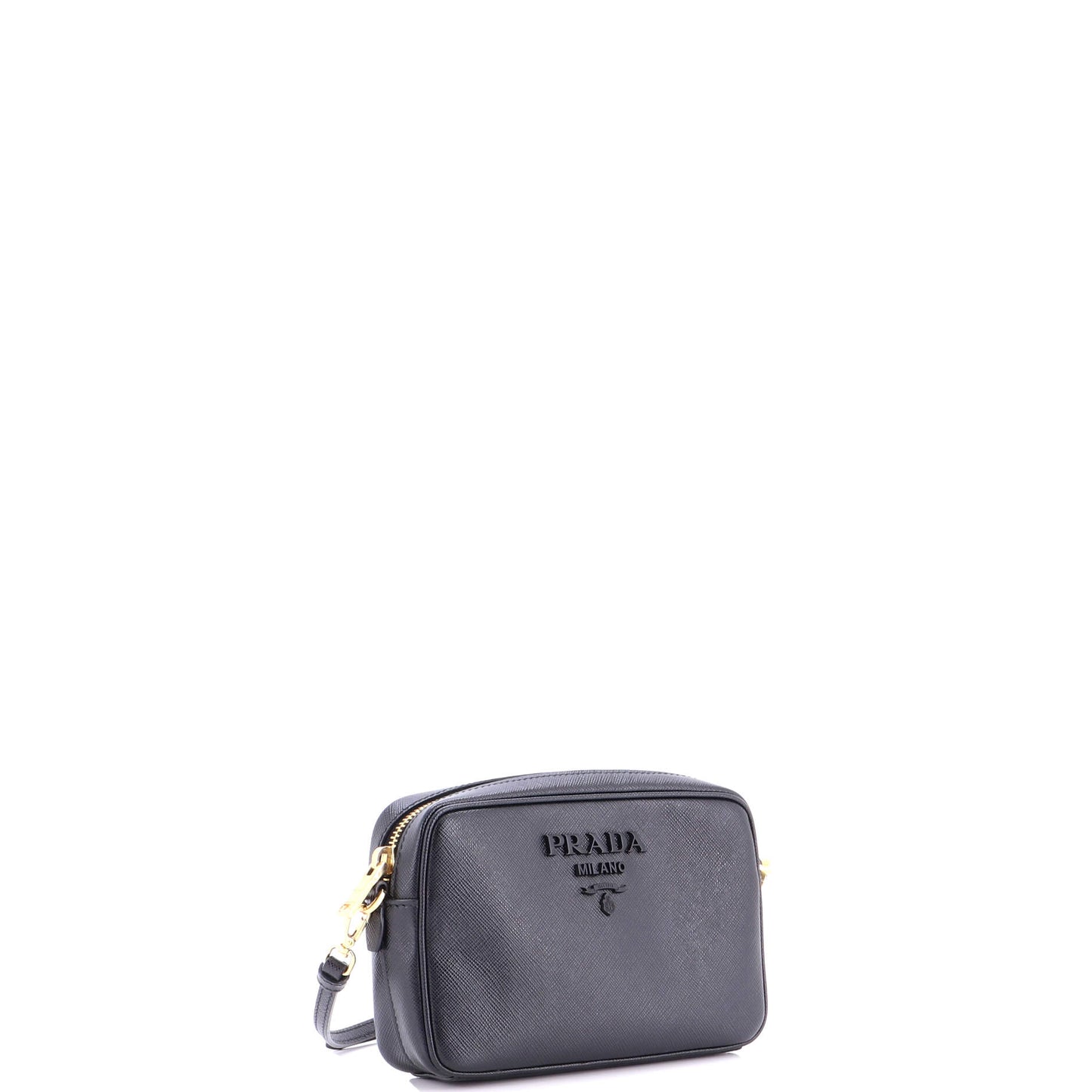 Monochrome Camera Bag Saffiano Leather Small
