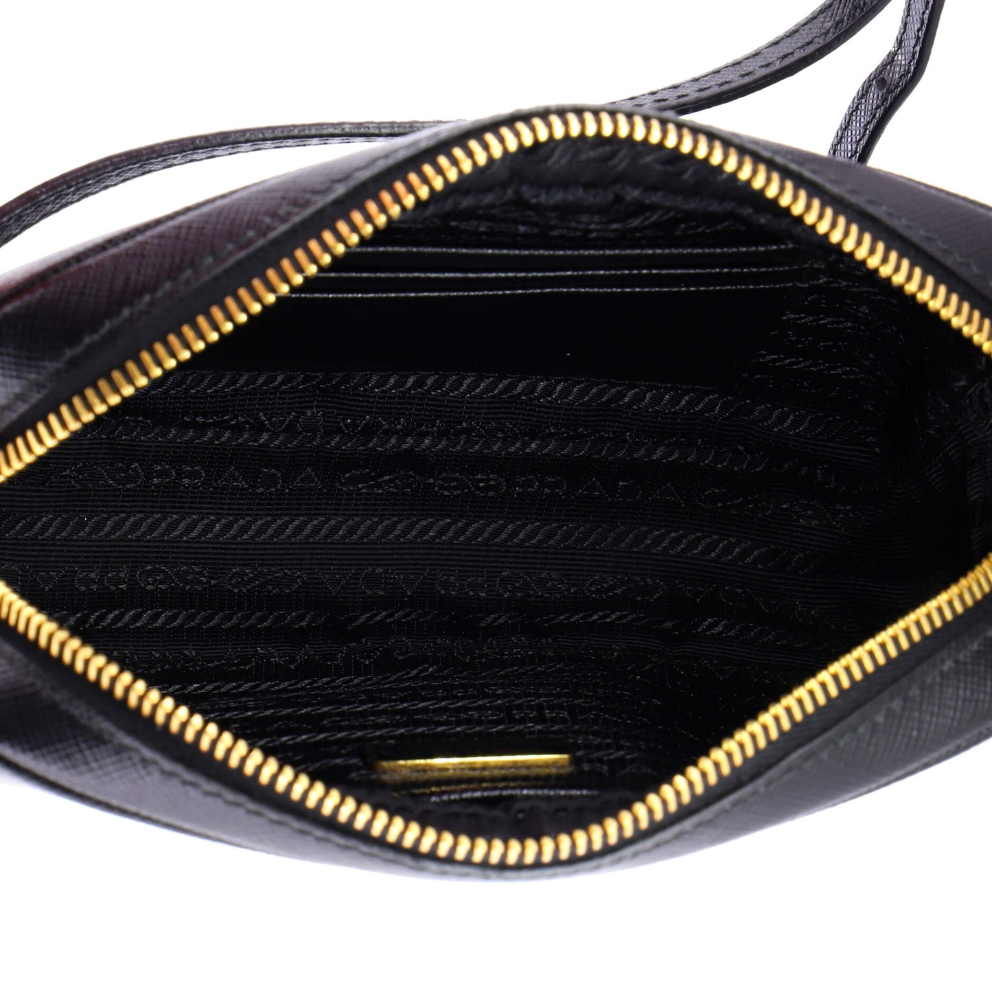 Monochrome Camera Bag Saffiano Leather Small