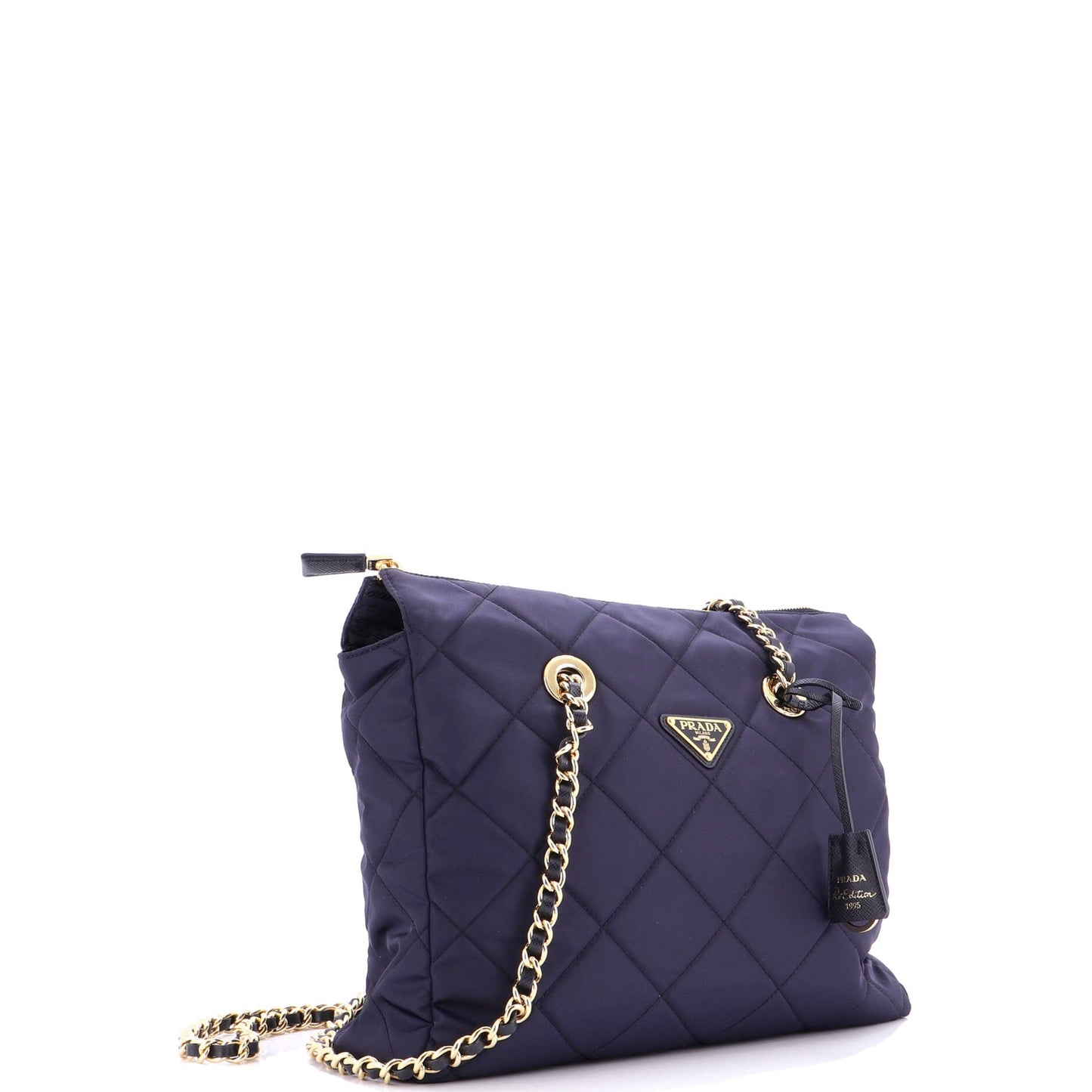 Re-Edition 1995 Chain Tote Quilted Re-Nylon Medium