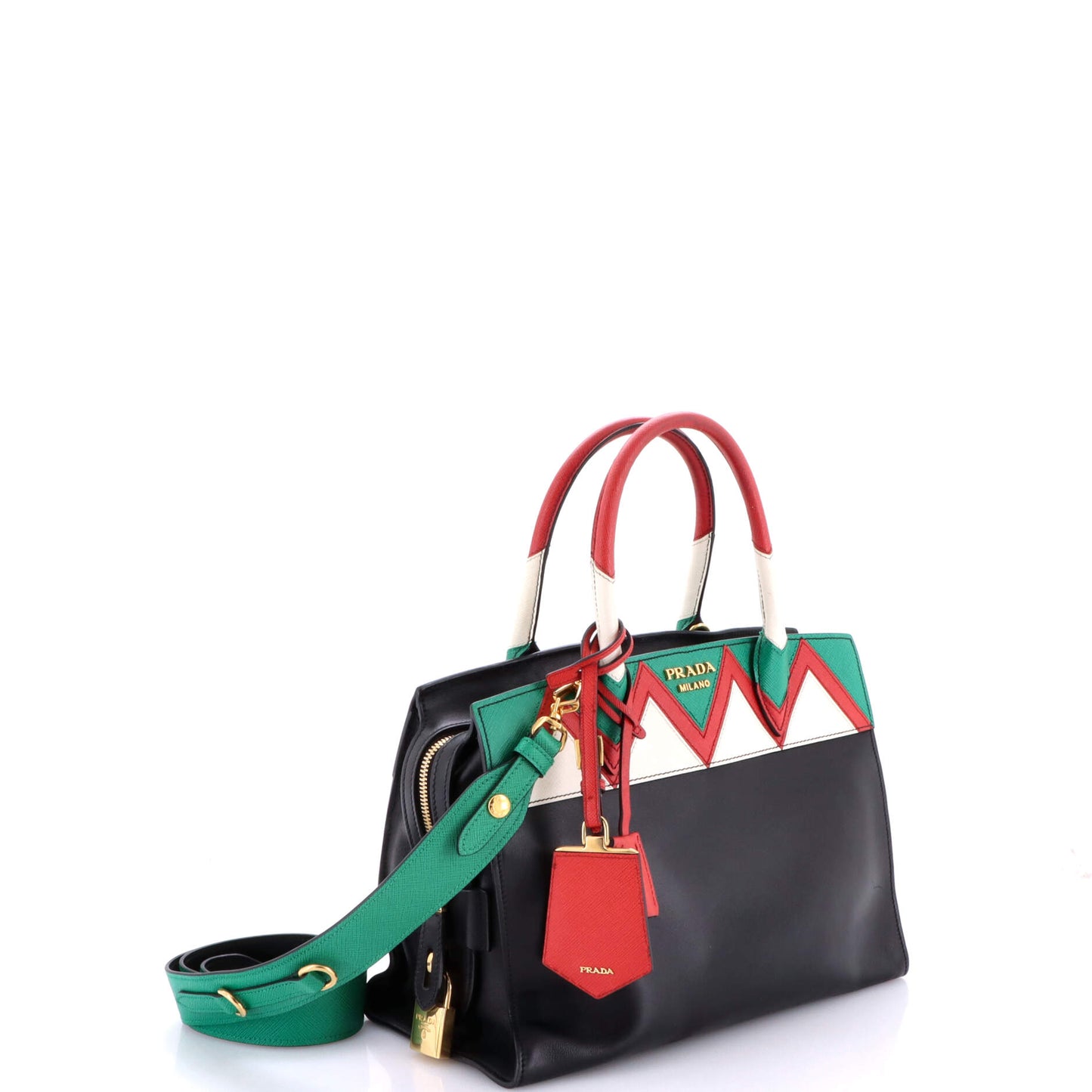 Esplanade Tote City Calf and Greca Saffiano Medium