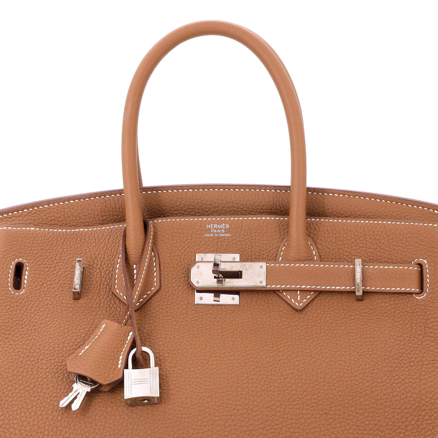 Birkin Handbag Gold Togo with Palladium Hardware 30