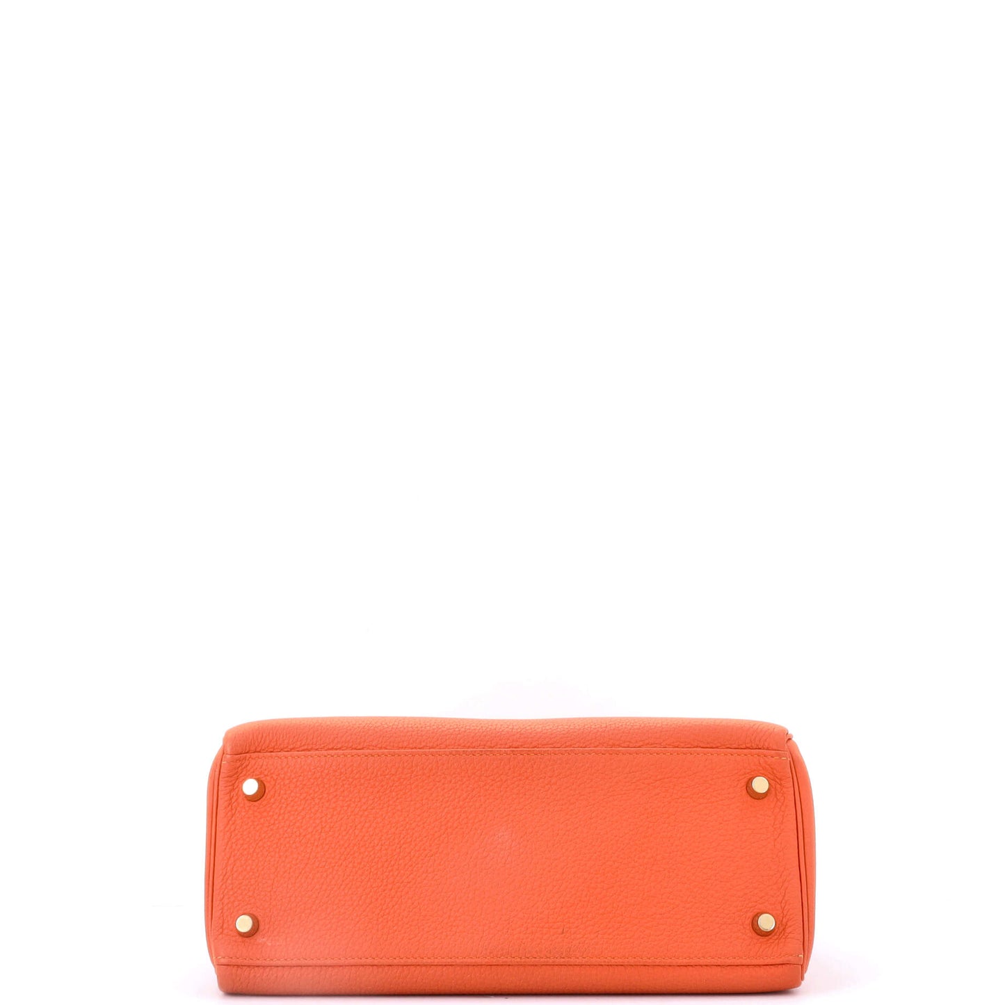 Kelly Handbag Feu Togo with Gold Hardware 28