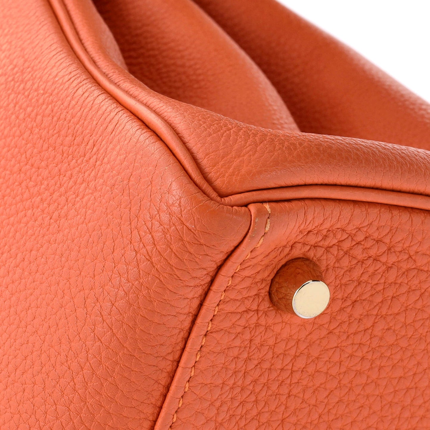 Kelly Handbag Feu Togo with Gold Hardware 28