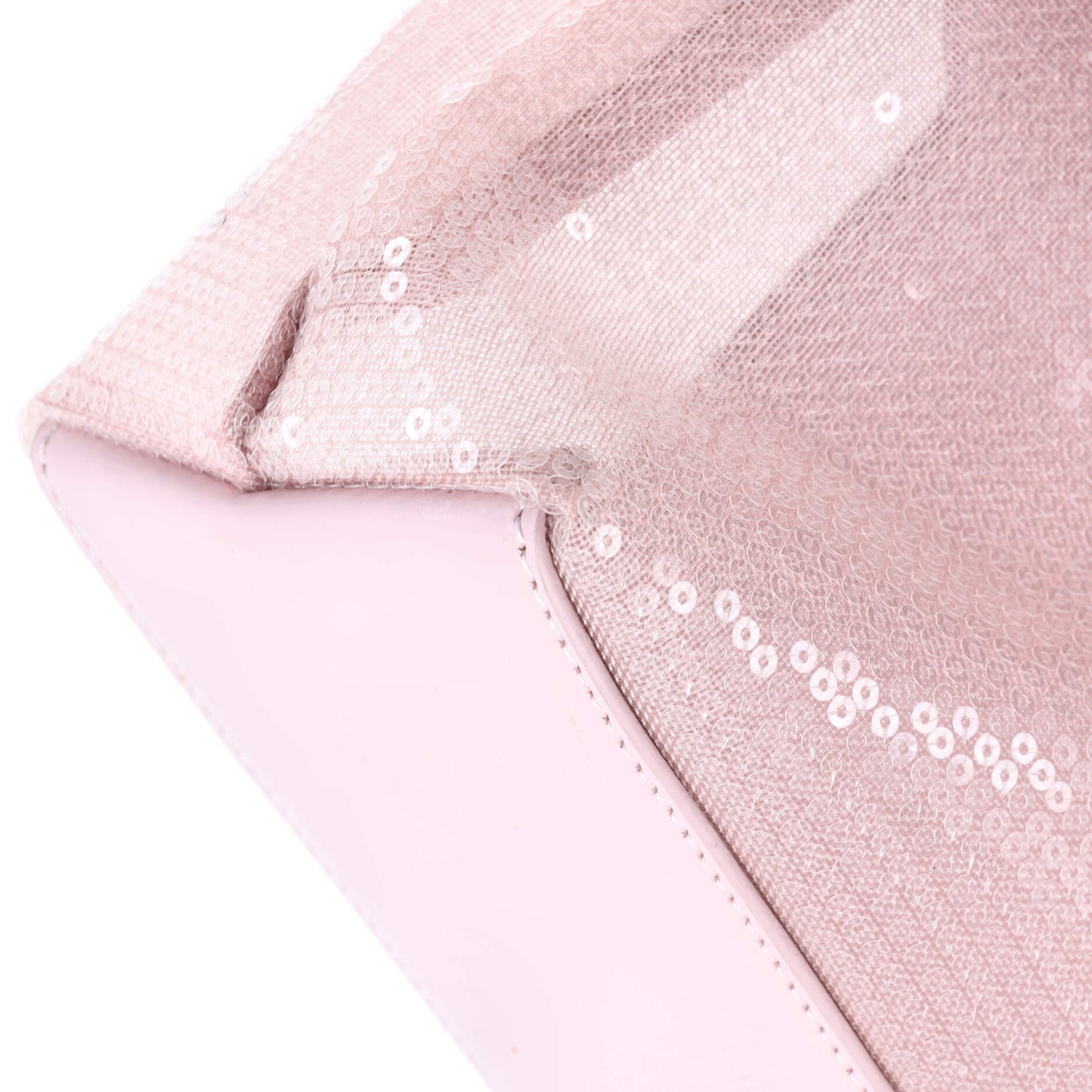 Logo Open Tote Sequined Mesh Small