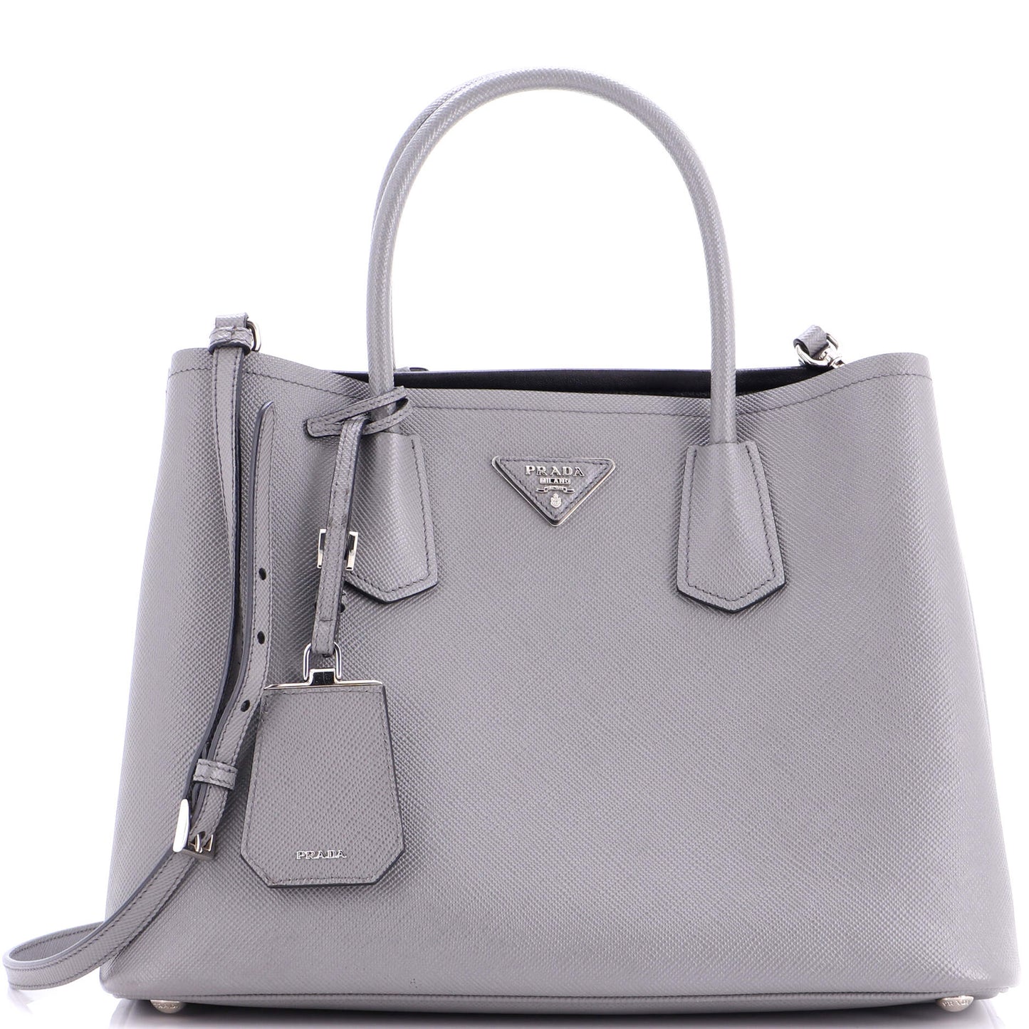 Cuir Double Tote Saffiano Leather Medium