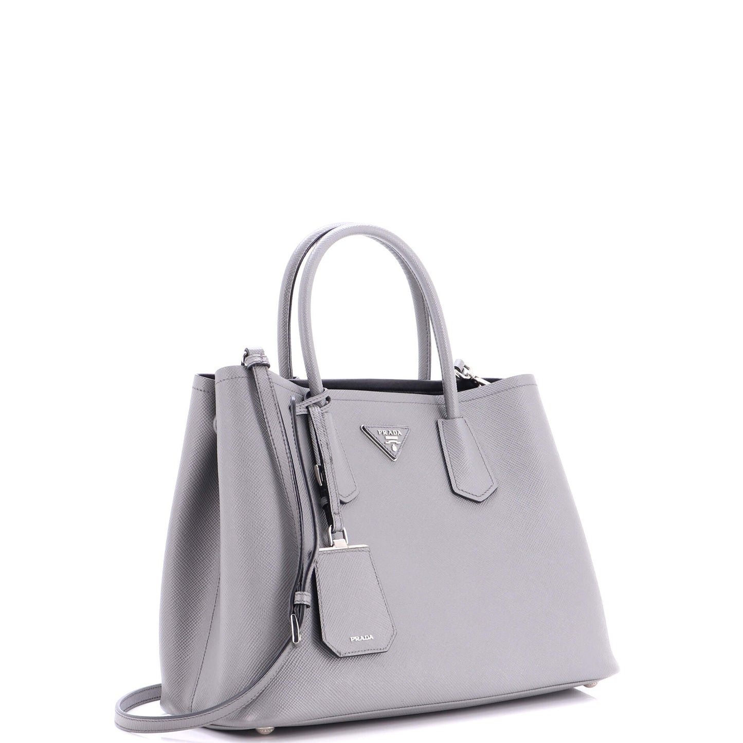 Cuir Double Tote Saffiano Leather Medium