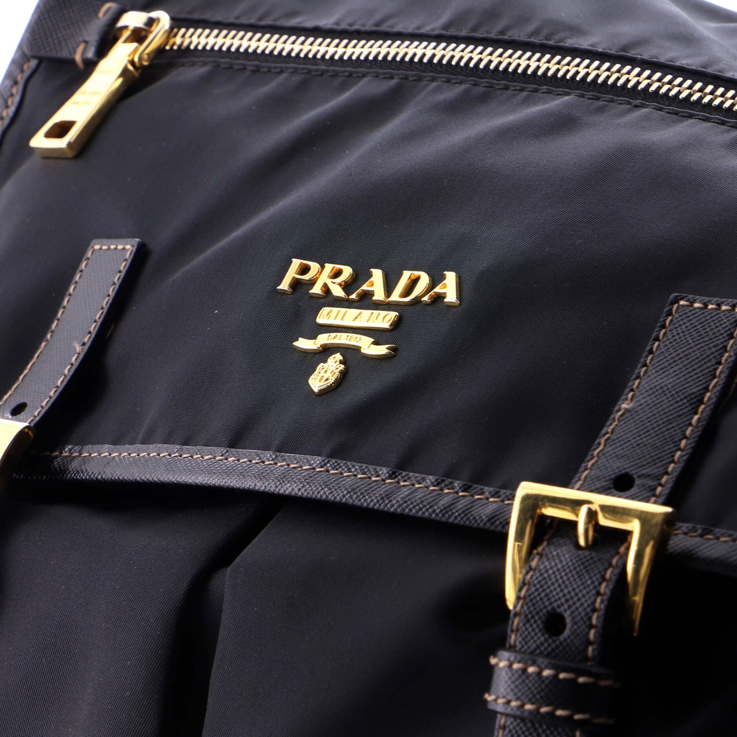 Double Buckle Flap Camera Bag Tessuto Medium