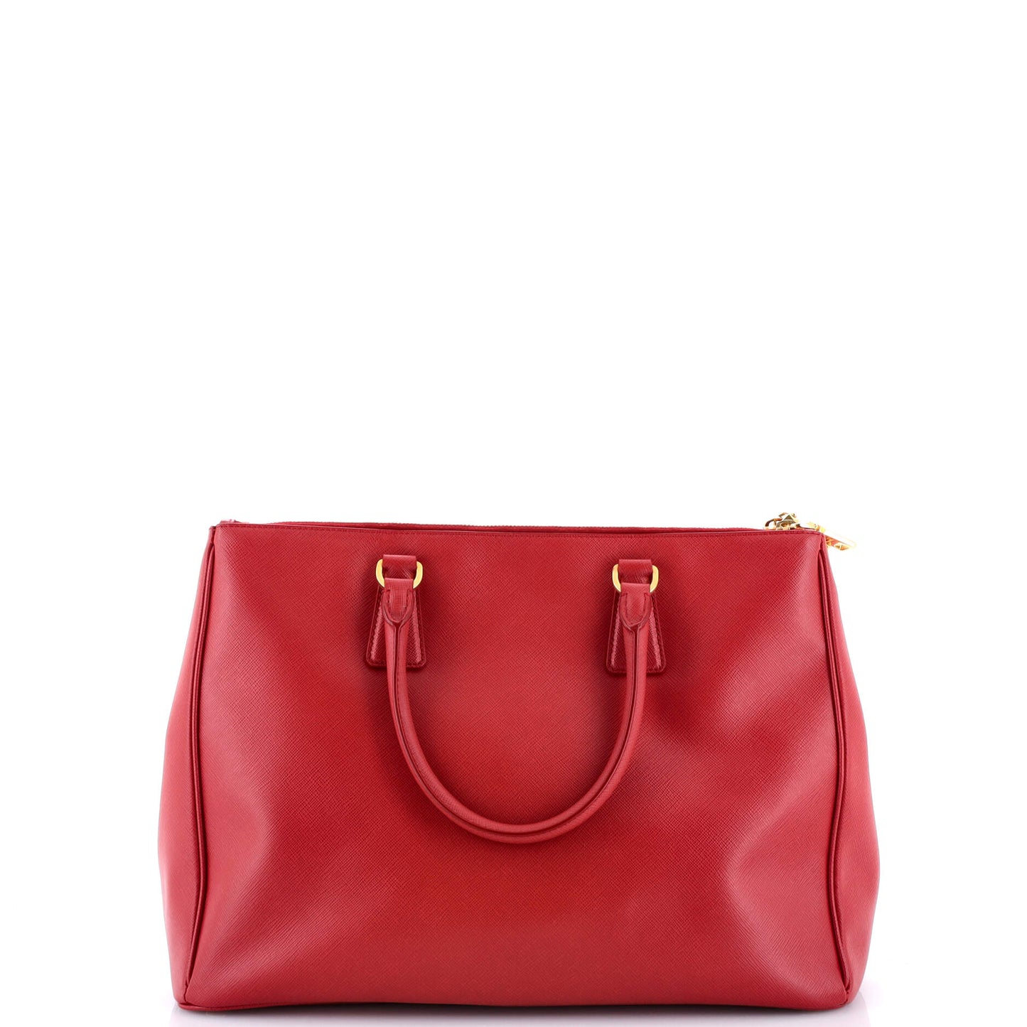 Double Zip Lux Tote Saffiano Leather Large