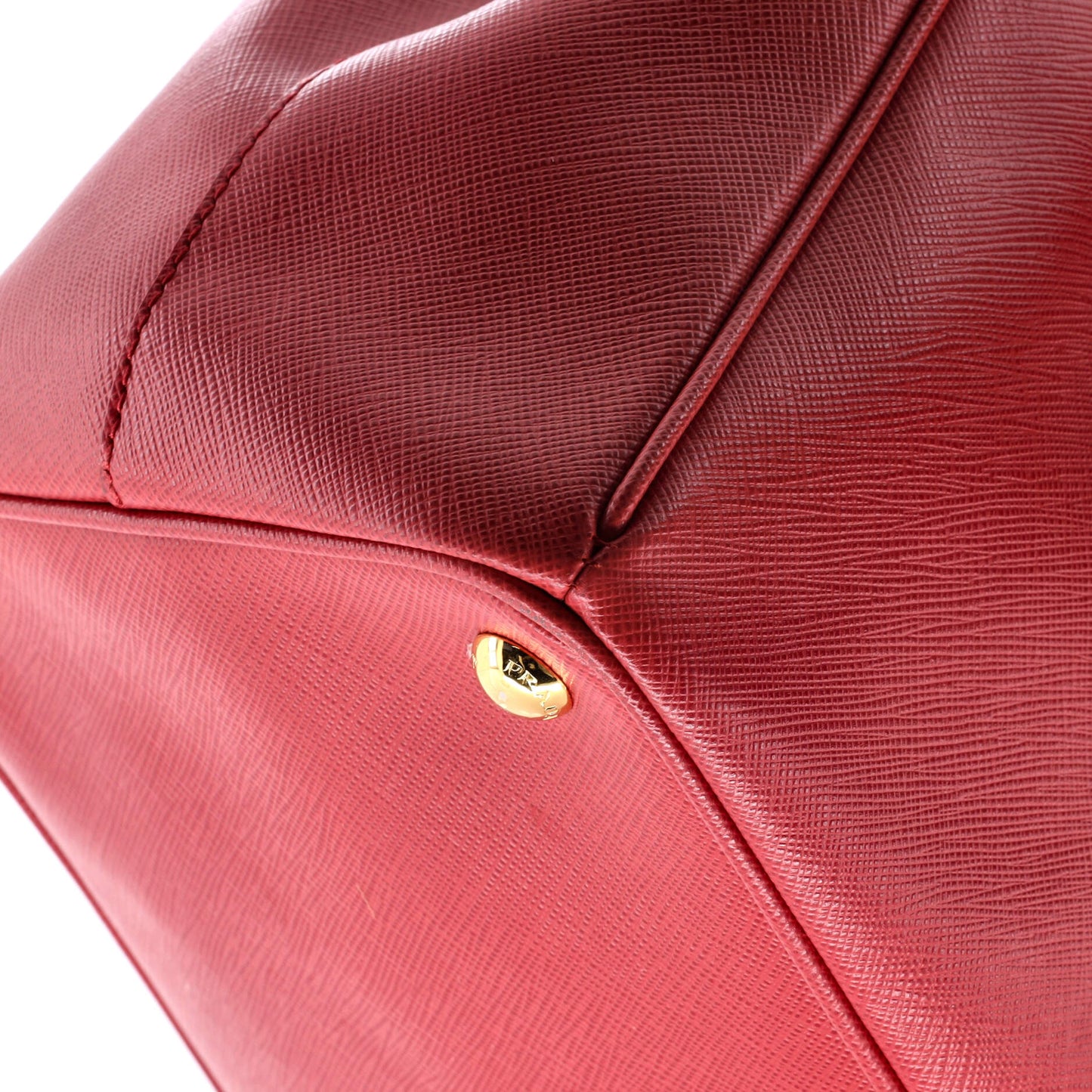 Double Zip Lux Tote Saffiano Leather Large