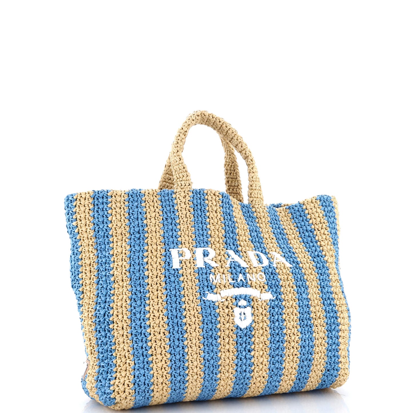 Logo Tote Raffia Large