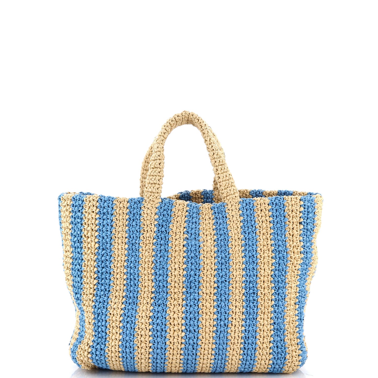 Logo Tote Raffia Large