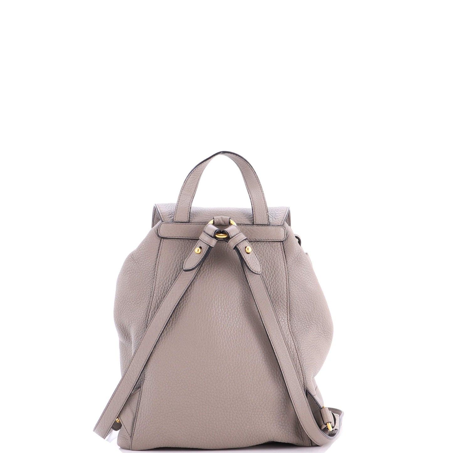 Front Pocket Drawstring Backpack Vitello Daino Medium