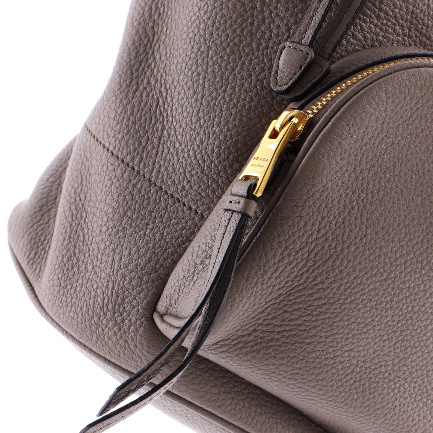 Front Pocket Drawstring Backpack Vitello Daino Medium