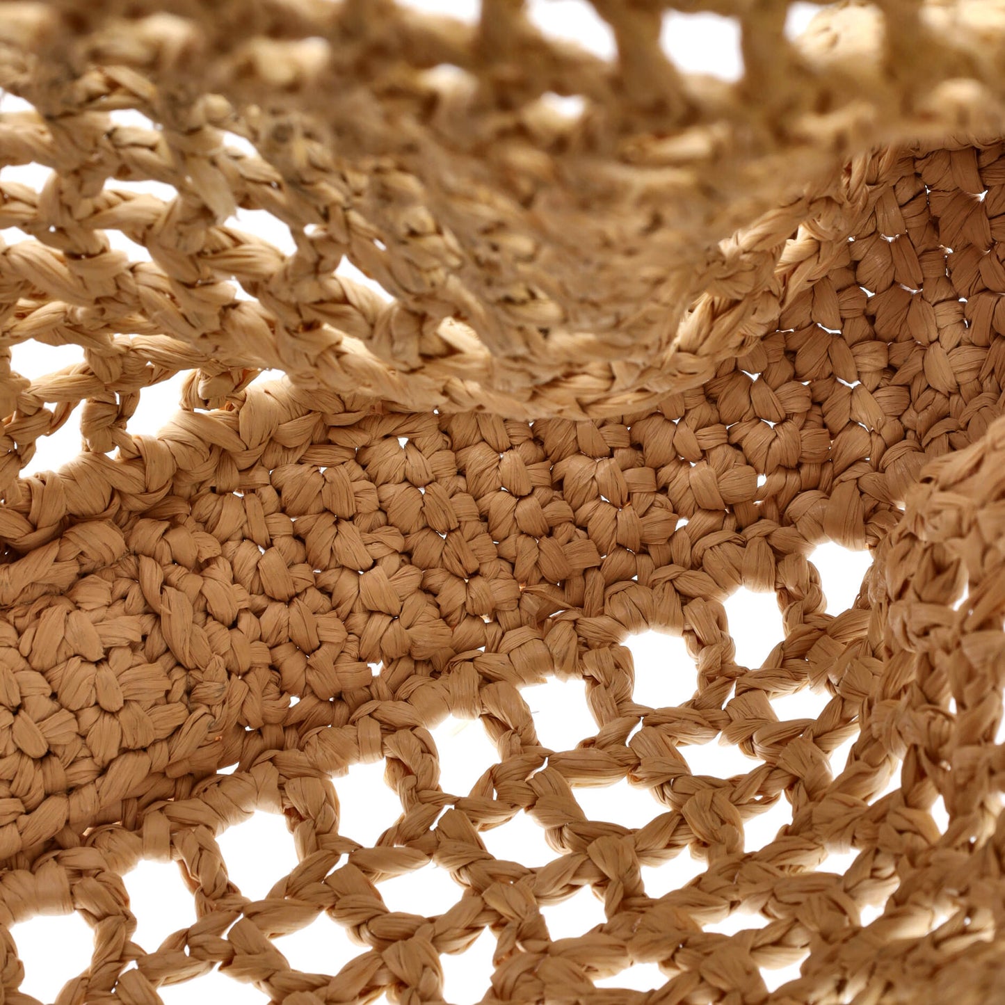 Triangle Logo Open Tote Raffia