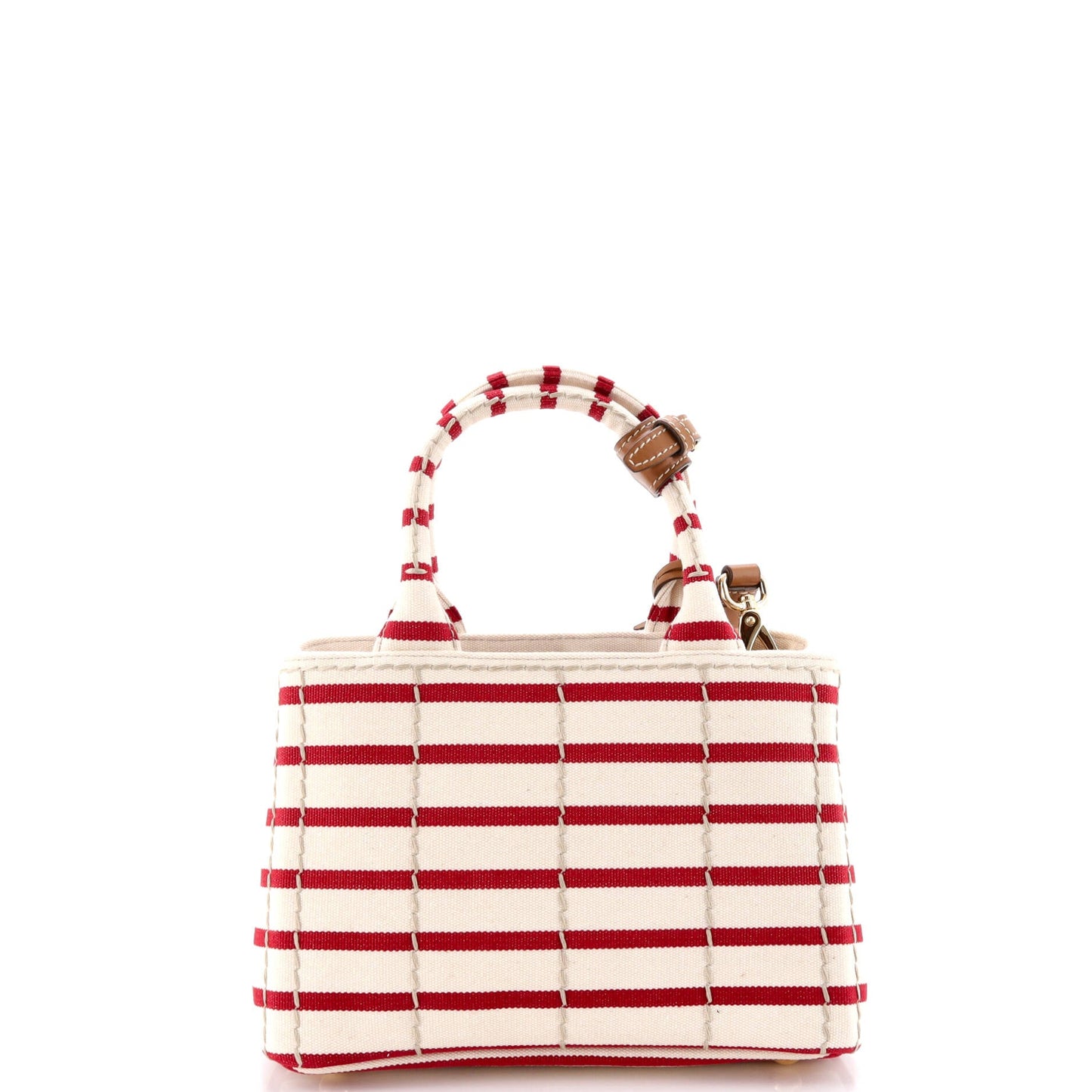 Logo Jardiniere Tote Striped Canvas Mini