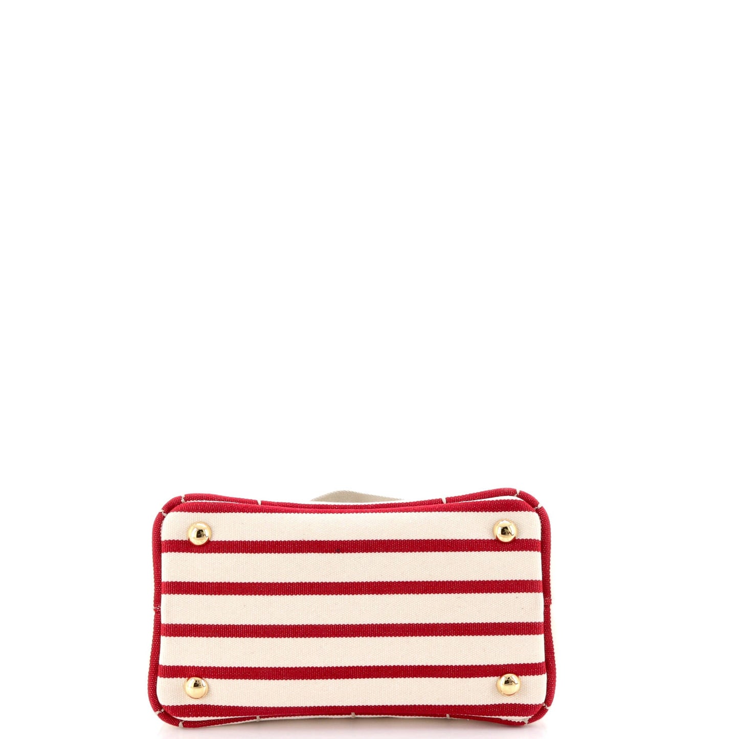 Logo Jardiniere Tote Striped Canvas Mini