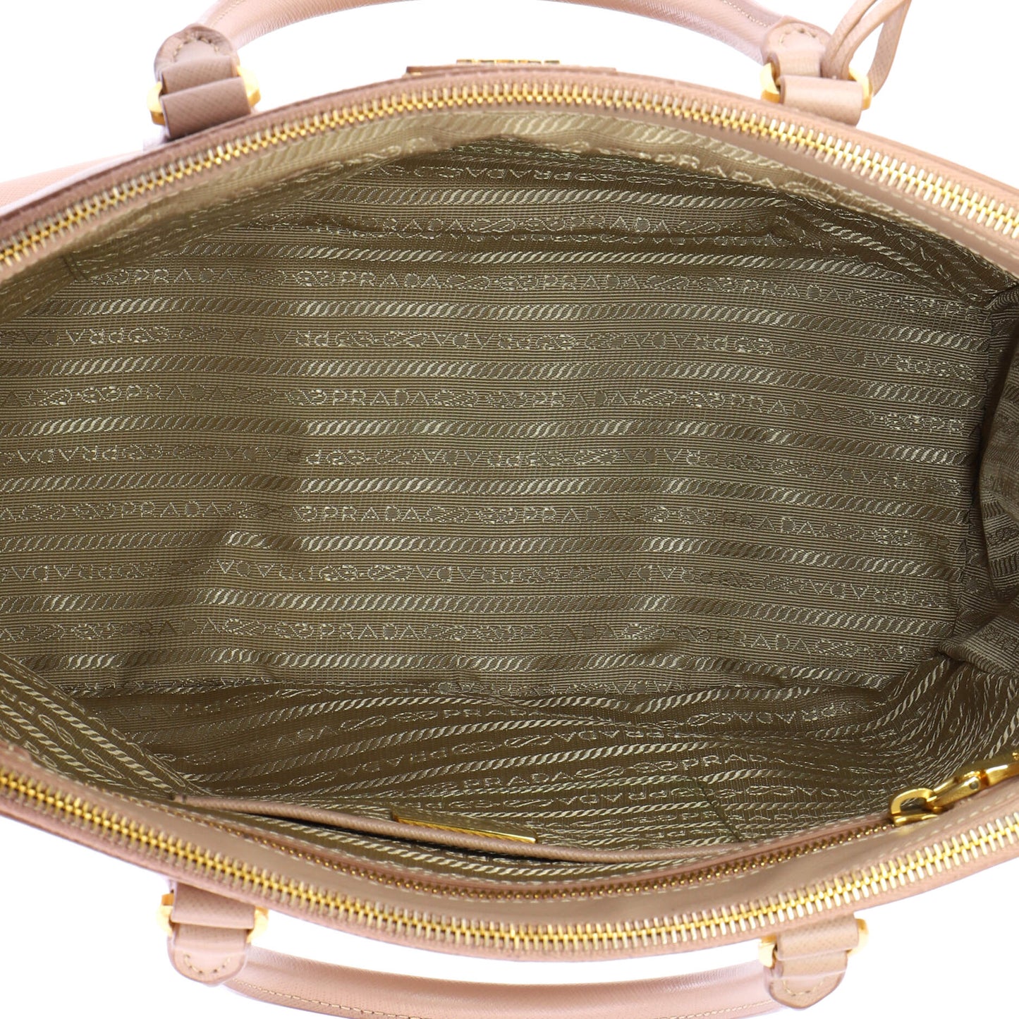 Double Zip Lux Tote Saffiano Leather Medium